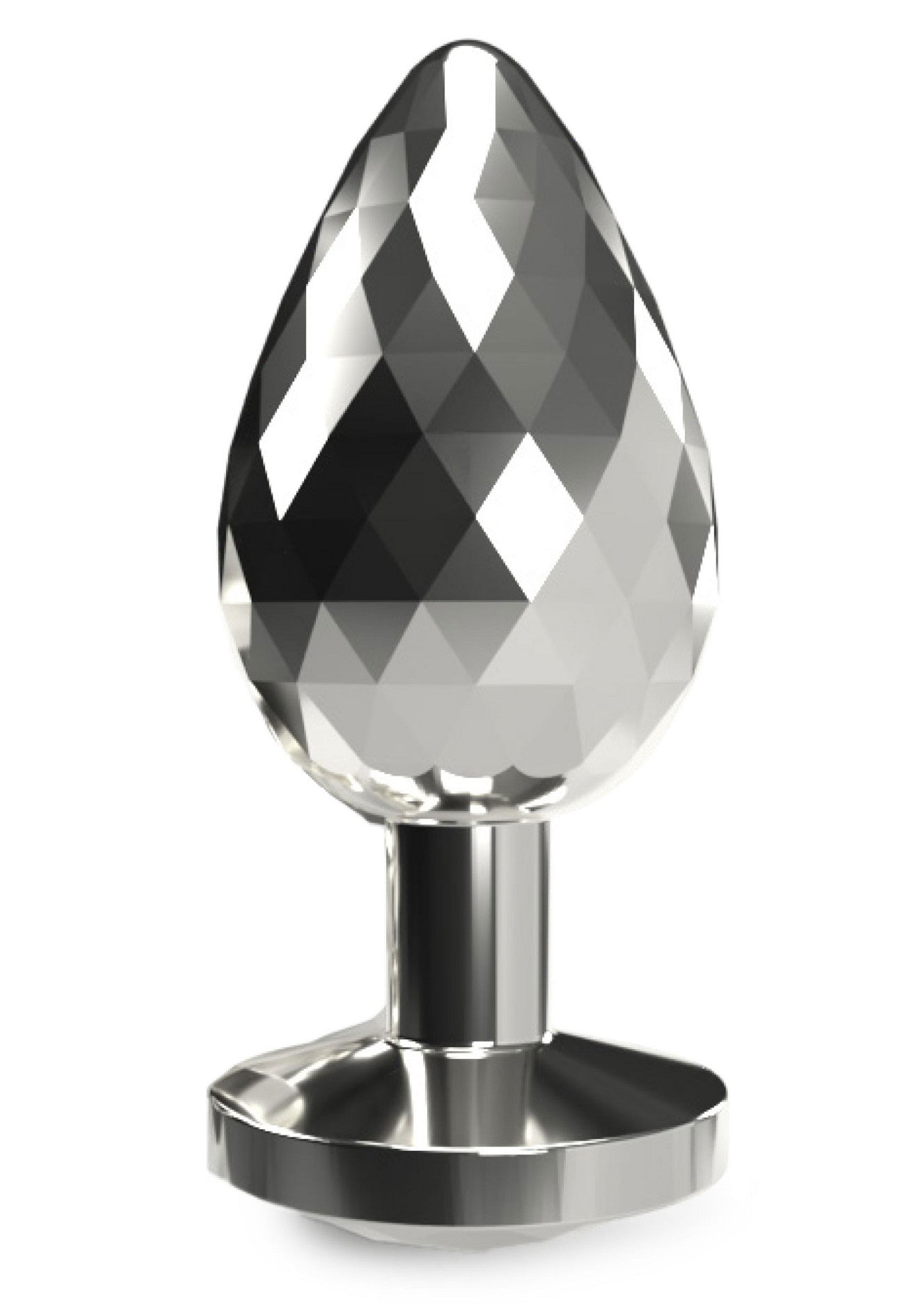 Plug anal en cristal scintillant pour une expérience sensuelle et luxueuse.; Glanzende kristallen anaalplug voor een sensuele en luxueuze ervaring.; Sparkling crystal butt plug for a sensual and luxurious experience.