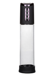 Pompe pénienne électrique pour un plaisir intense. Résultats visibles et durables pour une satisfaction maximale.; Elektrische penispomp voor intense sensaties. Zichtbare en blijvende resultaten voor maximale tevredenheid.; Electric penis pump for intense pleasure. Visible and lasting results for maximum satisfaction.