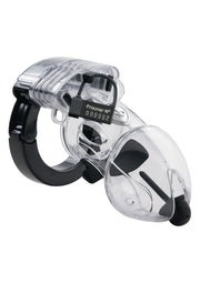 Ceinture de chasteté transparente avec cadenas. Contrôle et soumission.; Transparante kuisheidsgordel met slot. Controle en onderwerping.; Clear chastity device with lock. Domination and control.