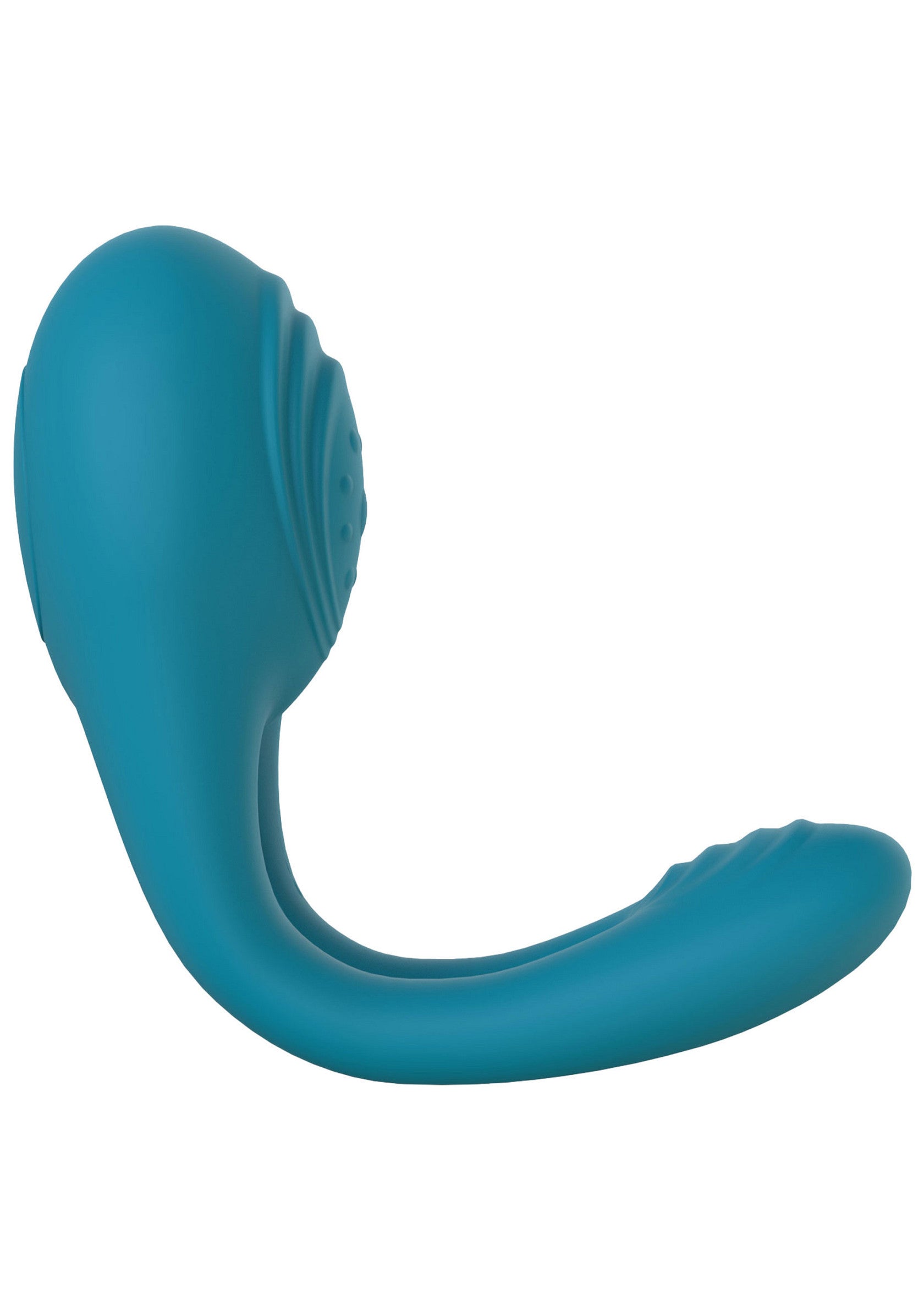 Masseur personnel bleu turquoise pour une expérience sensorielle unique.; Turquoise blauwe persoonlijke stimulator voor een unieke zintuiglijke ervaring.; Teal personal massager for a unique sensory experience.