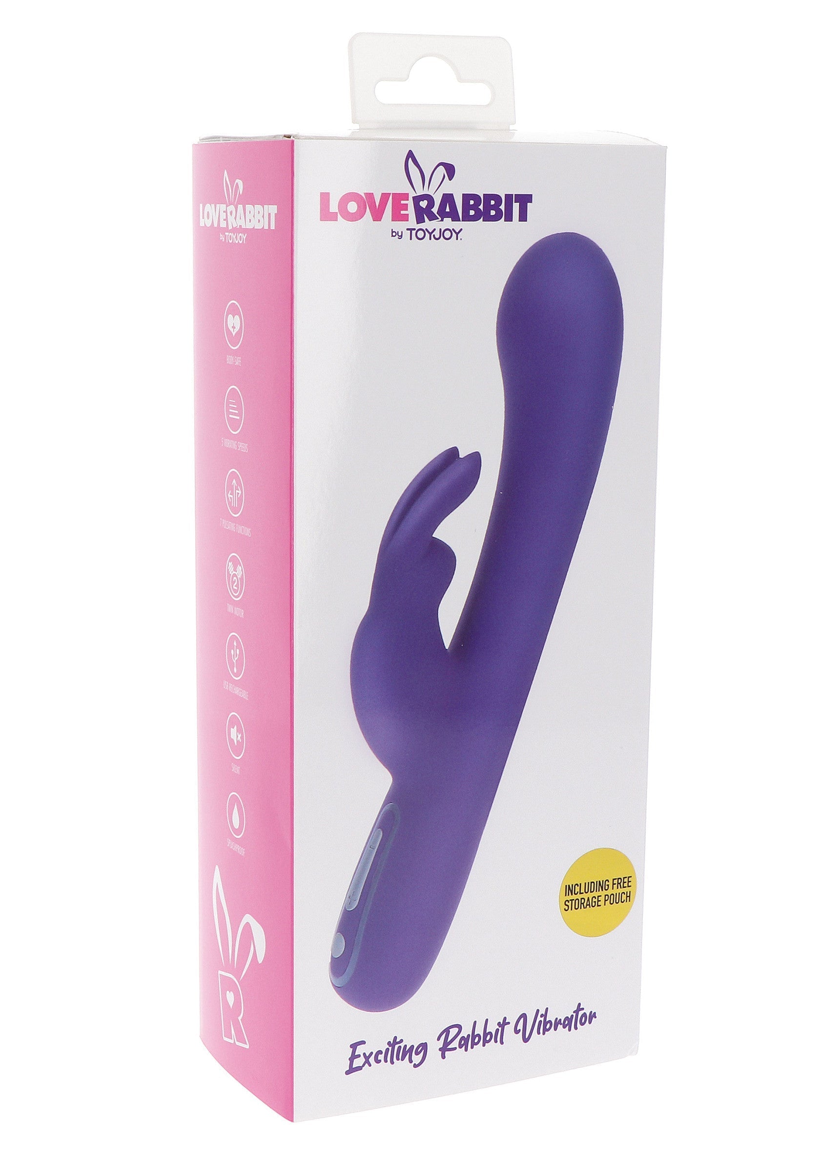 Vibrateur Love Rabbit violet pour adultes. Un jouet pour le plaisir féminin.; Paarse Love Rabbit vibrator voor volwassenen. Een speeltje voor vrouwelijk genot.; Purple Love Rabbit vibrator for adults. A toy for female pleasure.