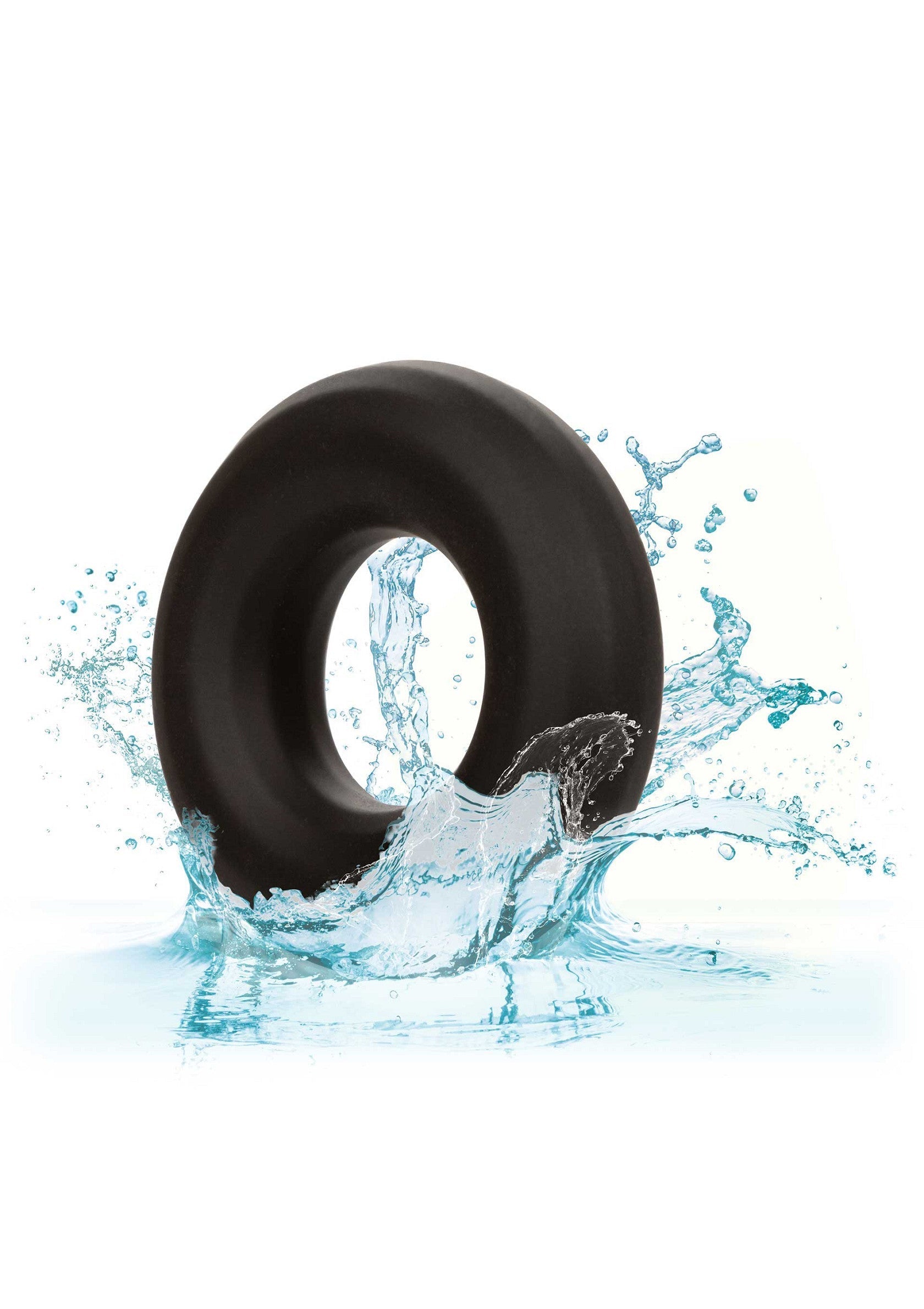 Anneau vibrant noir pour plus de plaisir. Étanche et rechargeable. Découvrez le plaisir aquatique ultime!; Zwarte vibrerende ring voor meer plezier. Waterdicht en oplaadbaar. Ontdek het ultieme waterplezier!; Black vibrating ring for extra pleasure. Waterproof and rechargeable. Discover the ultimate aquatic fun!