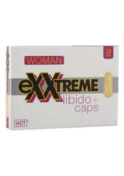 eXXtreme Libido+ Caps Femme - Complément pour augmenter le désir sexuel, 10 capsules; eXXtreme Libido+ Caps Woman - Supplement om seksueel verlangen te verhogen, 10 capsules; eXXtreme Libido+ Caps Woman - Supplement to increase sexual desire, 10 capsules