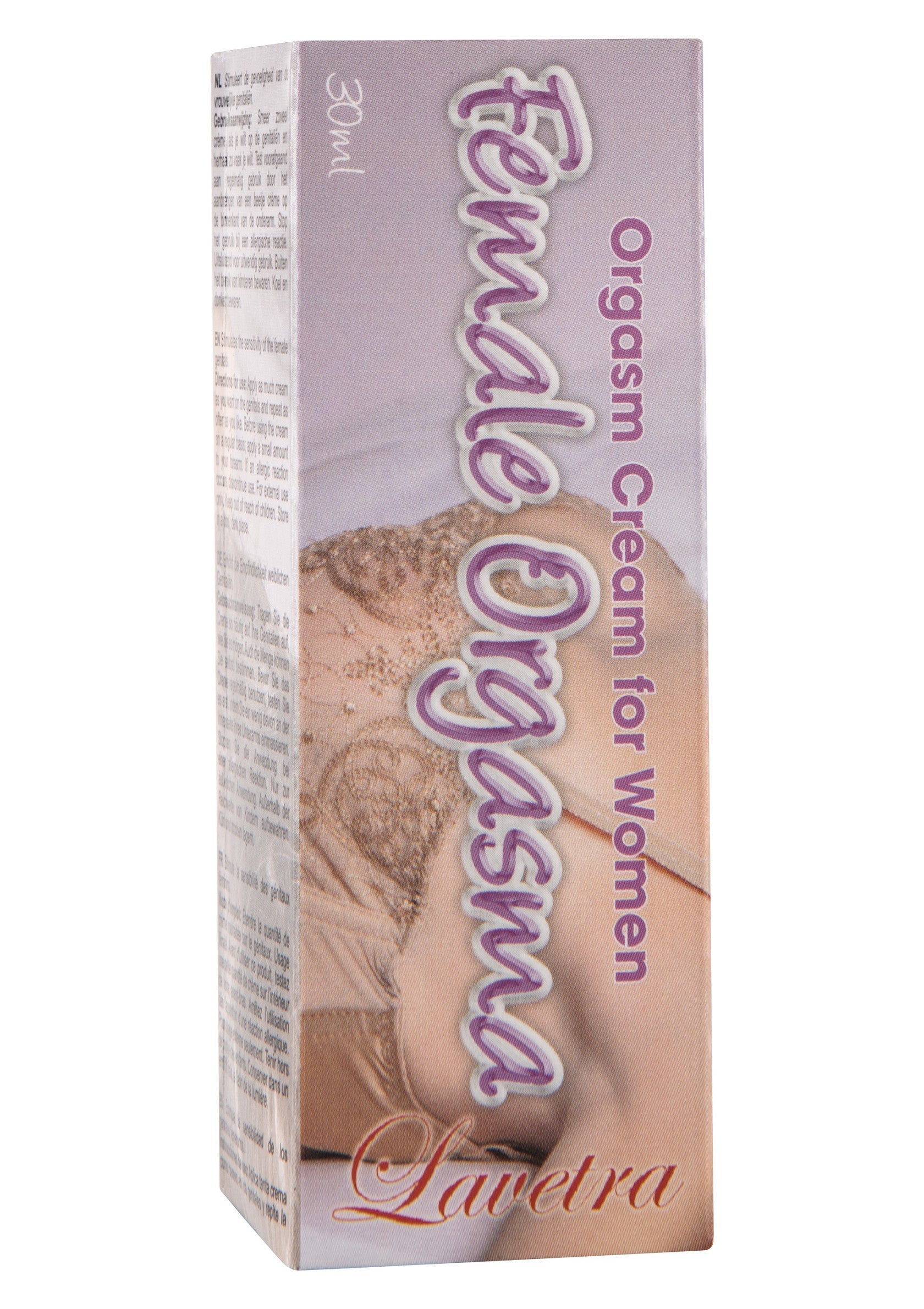 Crème orgasmique féminine Lavetra pour femmes. Augmentez votre plaisir et votre satisfaction. 30ml; Lavetra orgasme crème voor vrouwen. Verhoog je genot en voldoening. 30ml; Lavetra female orgasm cream for women. Boost your pleasure and satisfaction. 30ml