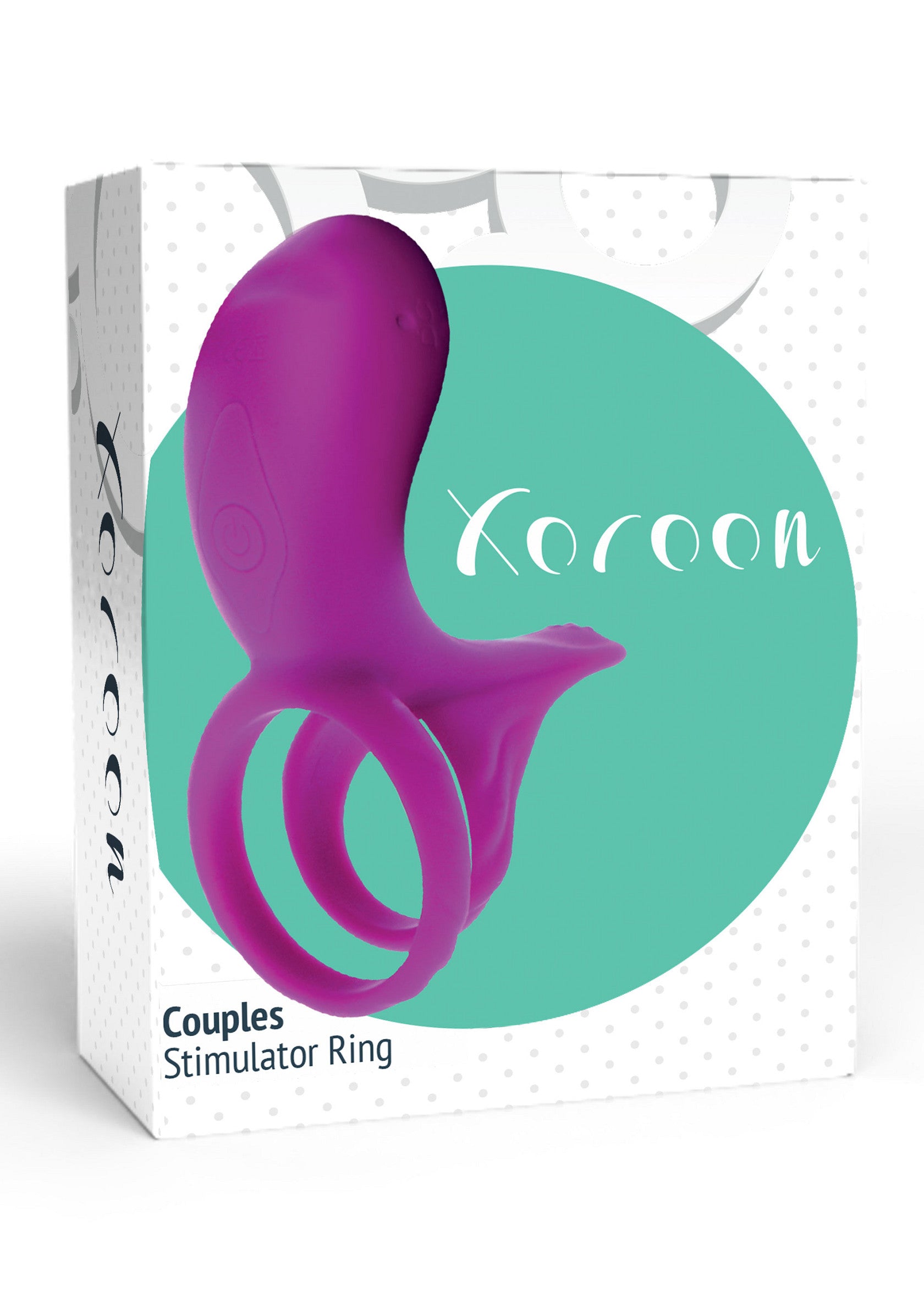 Anneau stimulant pour couples Koroon, pour des moments intenses et partagés.; Koroon stimulerende ring voor koppels, voor intense en gedeelde momenten.; Koroon couples stimulator ring for enhanced pleasure and shared intimate moments.
