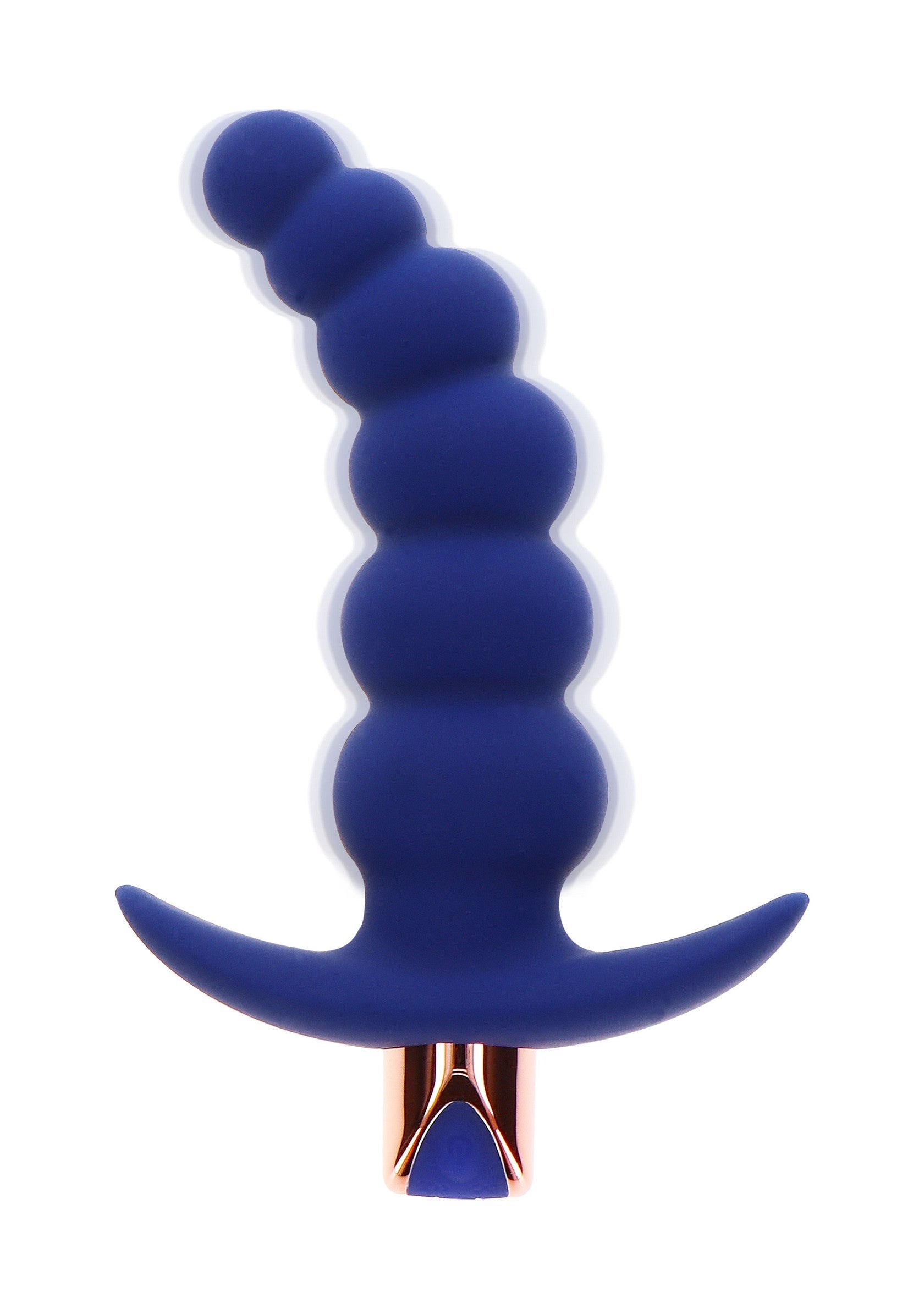 Plug anal bleu avec des perles pour le plaisir et la stimulation. Idéal pour l'exploration et l'excitation.; Blauwe anale plug met kralen voor genot en stimulatie. Ideaal voor verkenning en opwinding.; Blue beaded anal plug for pleasure and stimulation. Ideal for exploration and excitement.