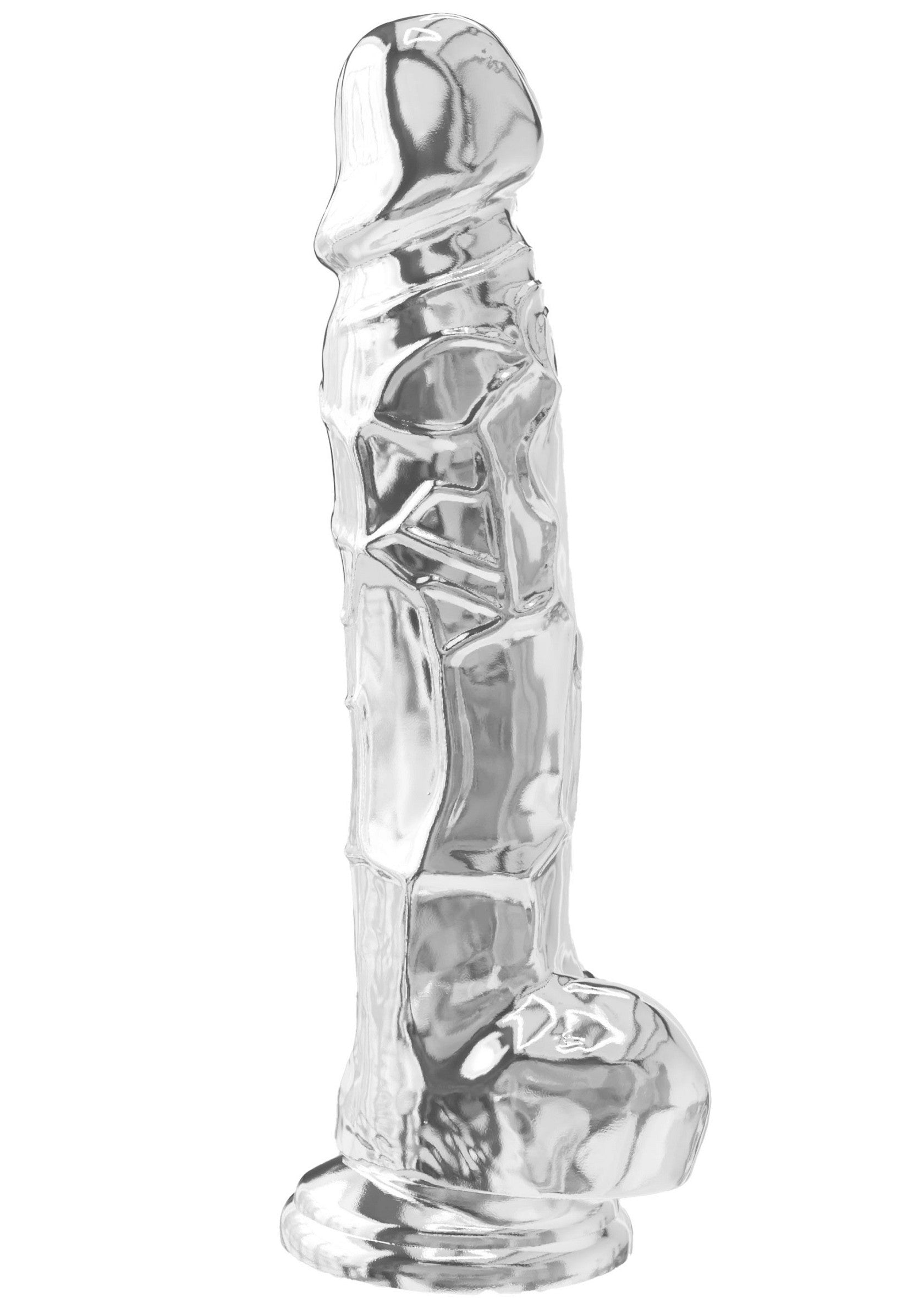 Gode en verre transparent texturé pour des sensations uniques. Explorez le plaisir avec cet accessoire intime élégant et sûr.; Transparante glazen dildo met textuur voor unieke sensaties. Verken genot met dit elegante en veilige intieme accessoire.; Textured transparent glass dildo for unique sensations. Explore pleasure with this elegant and safe intimate accessory.