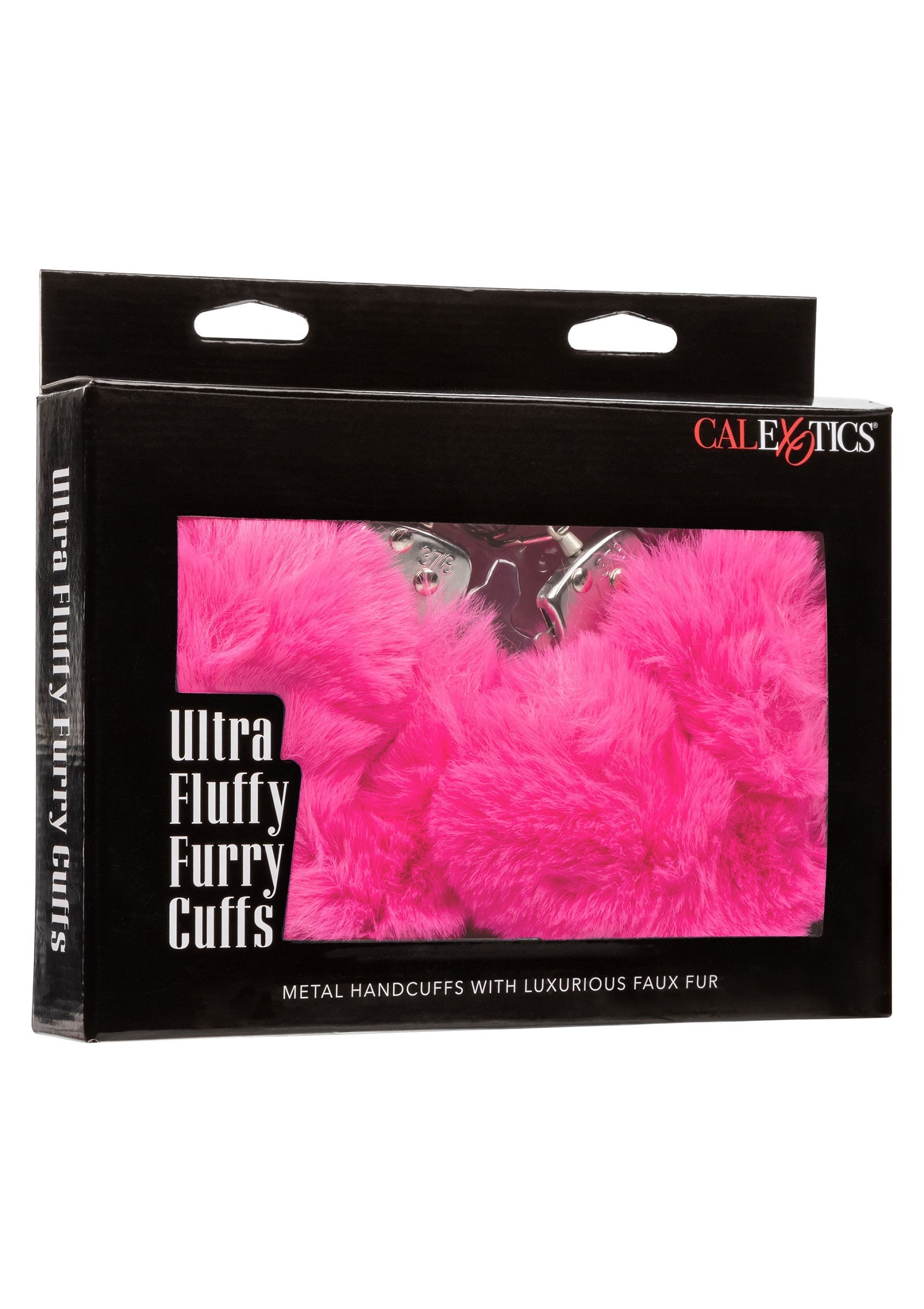 Menottes en métal avec fausse fourrure rose ultra douce. Accessoire coquin et ludique pour pimenter vos jeux.; Metalen handboeien met ultrazachte roze nepbont. Speels accessoire om je spelletjes wat pittiger te maken.; Metal handcuffs with ultra-soft pink faux fur. Kinky and playful accessory to spice up your games.