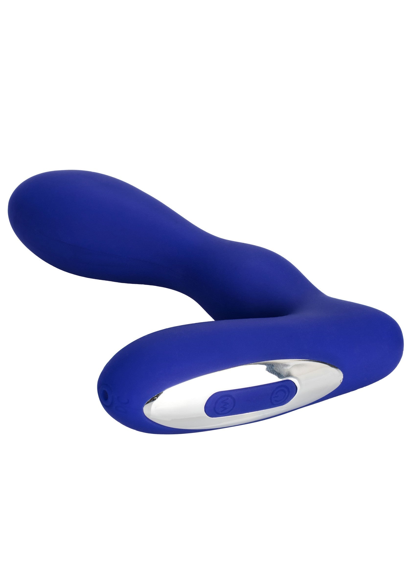 Vibrateur de couple bleu pour le plaisir partagé et intense.; Blauwe koppelvibrator voor gedeeld en intens genot.; Blue couple vibrator for shared and intense pleasure.