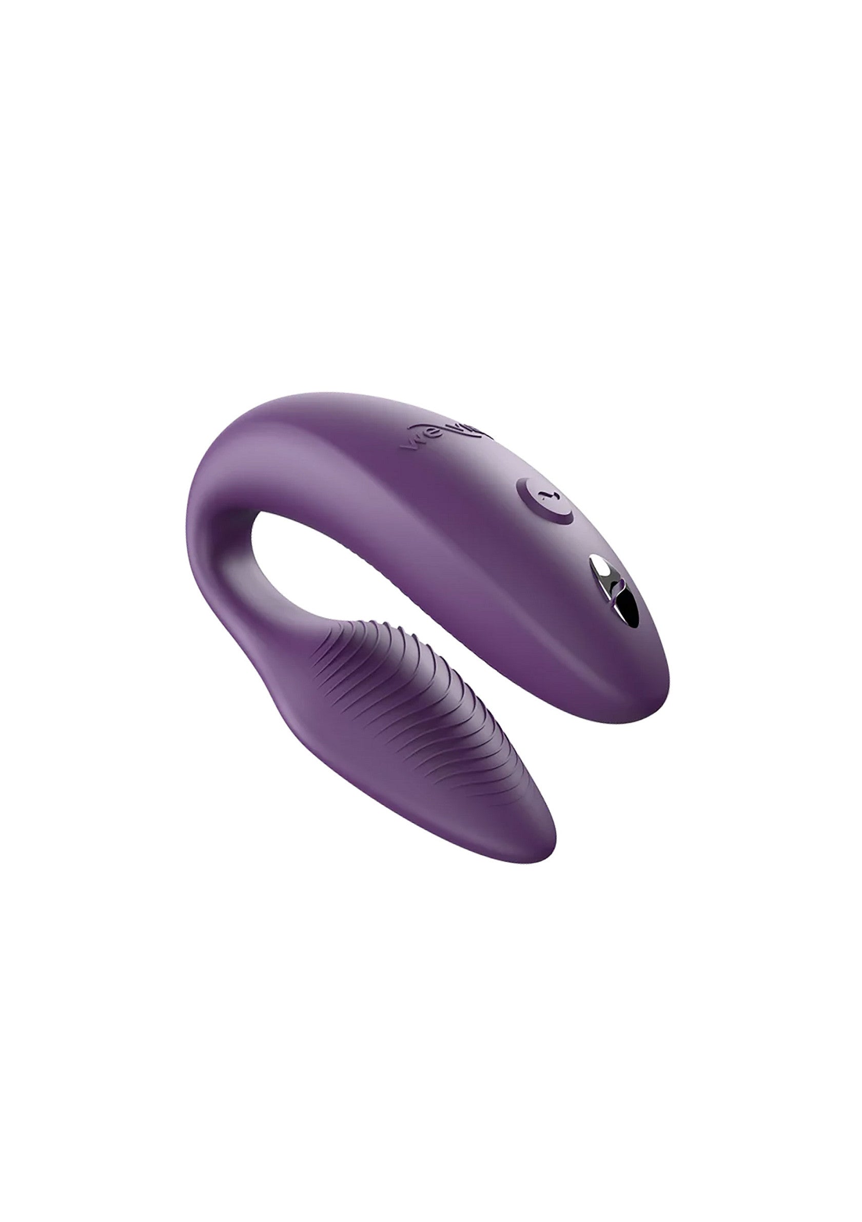 Vibrateur double vibrant violet pour couples, pour une intimité partagée et des sensations intenses.; Paarse vibrerende duo-vibrator voor stellen, voor gedeelde intimiteit en intense sensaties.; Purple vibrating couple's vibrator for shared intimacy and intense sensations.