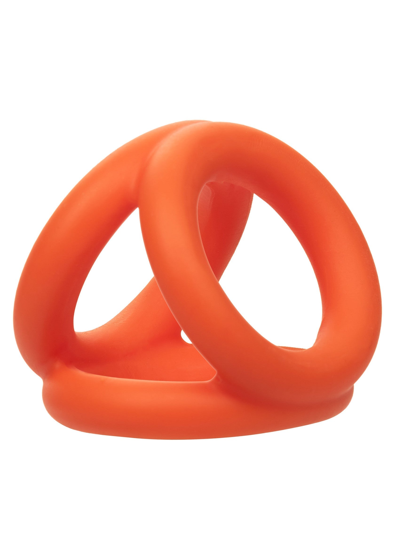 Anneaux entrelacés orange pour plaisir intense et varié.; Oranje in elkaar grijpende ringen voor intens en gevarieerd plezier.; Orange interlocking rings for intense and varied pleasure.