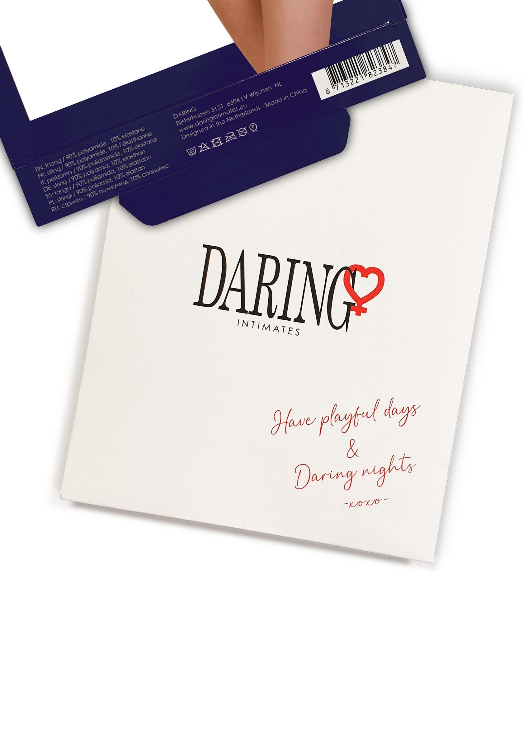 Intimates Daring pour des jours ludiques et des nuits audacieuses. Lingerie et sous-vêtements de luxe.; Daring Intimates voor speelse dagen en gewaagde nachten. Luxe lingerie en ondergoed.; Daring Intimates for playful days & daring nights. Luxury lingerie and underwear.