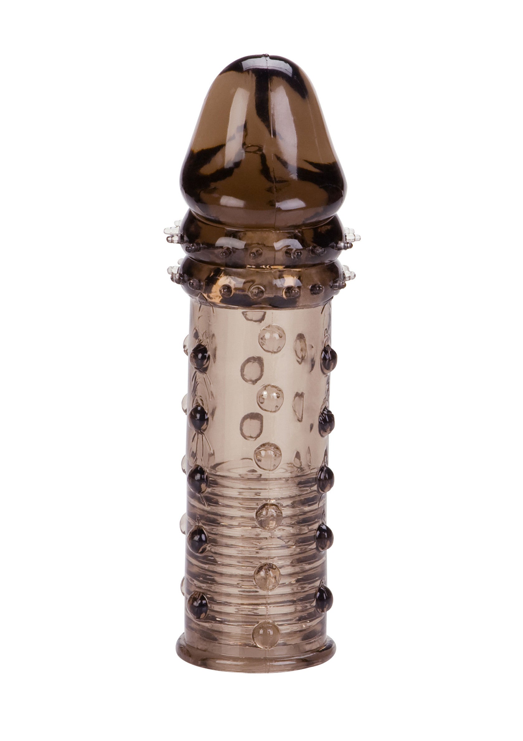 Manchon pénien texturé pour plus de plaisir et de sensations. Accessoire érotique stimulant et réutilisable.; Getextureerde penis sleeve voor extra plezier en sensaties. Stimulerend en herbruikbaar erotisch accessoire.; Textured penis sleeve for enhanced pleasure and sensation. Stimulating and reusable erotic accessory.