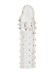 Manchon pénien transparent texturé pour plus de plaisir et de sensations intenses. Achetez maintenant !; Transparante peniskoker met textuur voor meer plezier en intense sensaties. Koop nu!; Textured clear penis sleeve for added pleasure and intense sensations. Shop now!