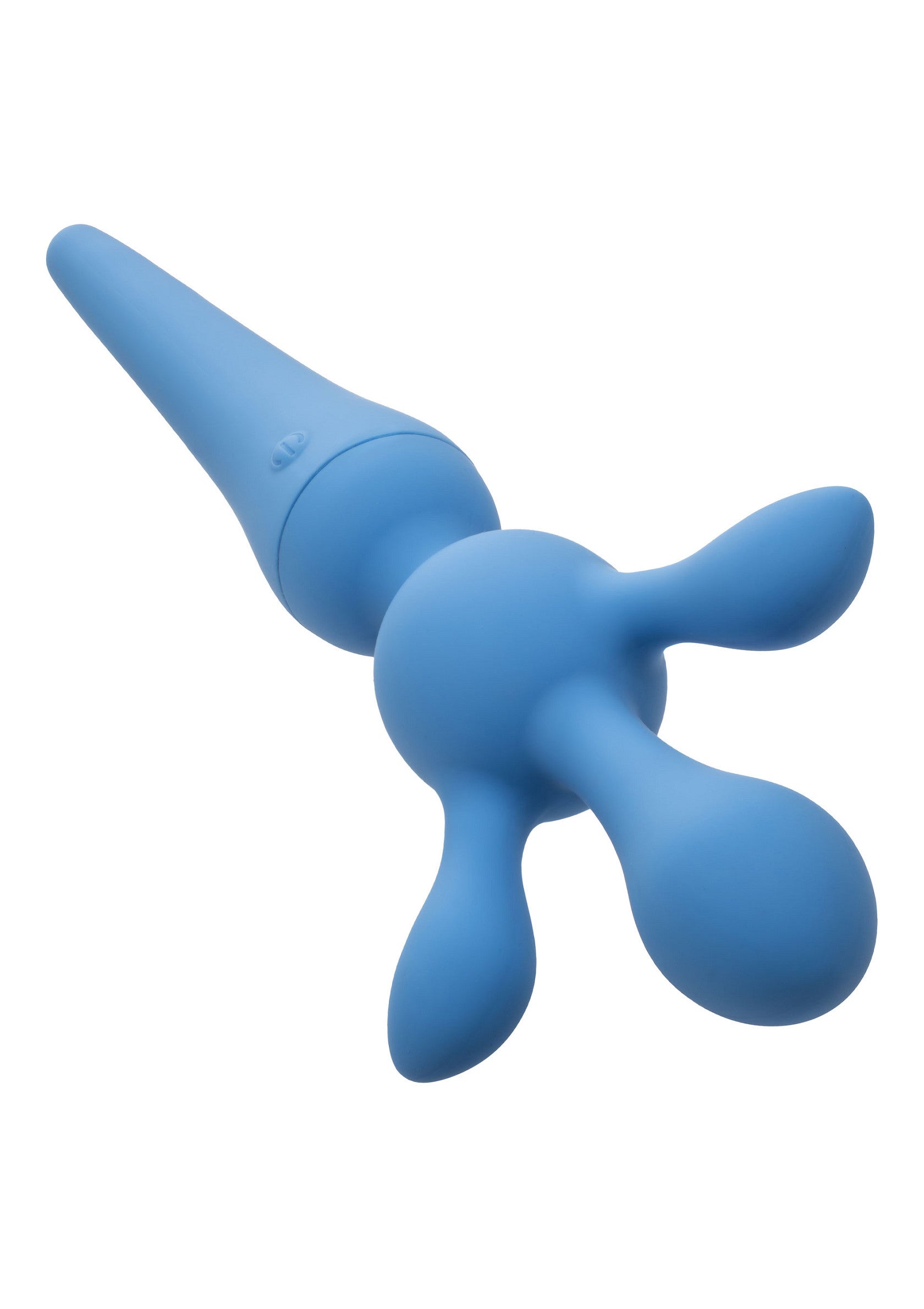 Plug anal bleu ludique pour le plaisir. Forme unique et matière douce.; Speelse blauwe anale plug voor plezier. Unieke vorm en zacht materiaal.; Playful blue anal plug for pleasure. Unique shape and soft material.