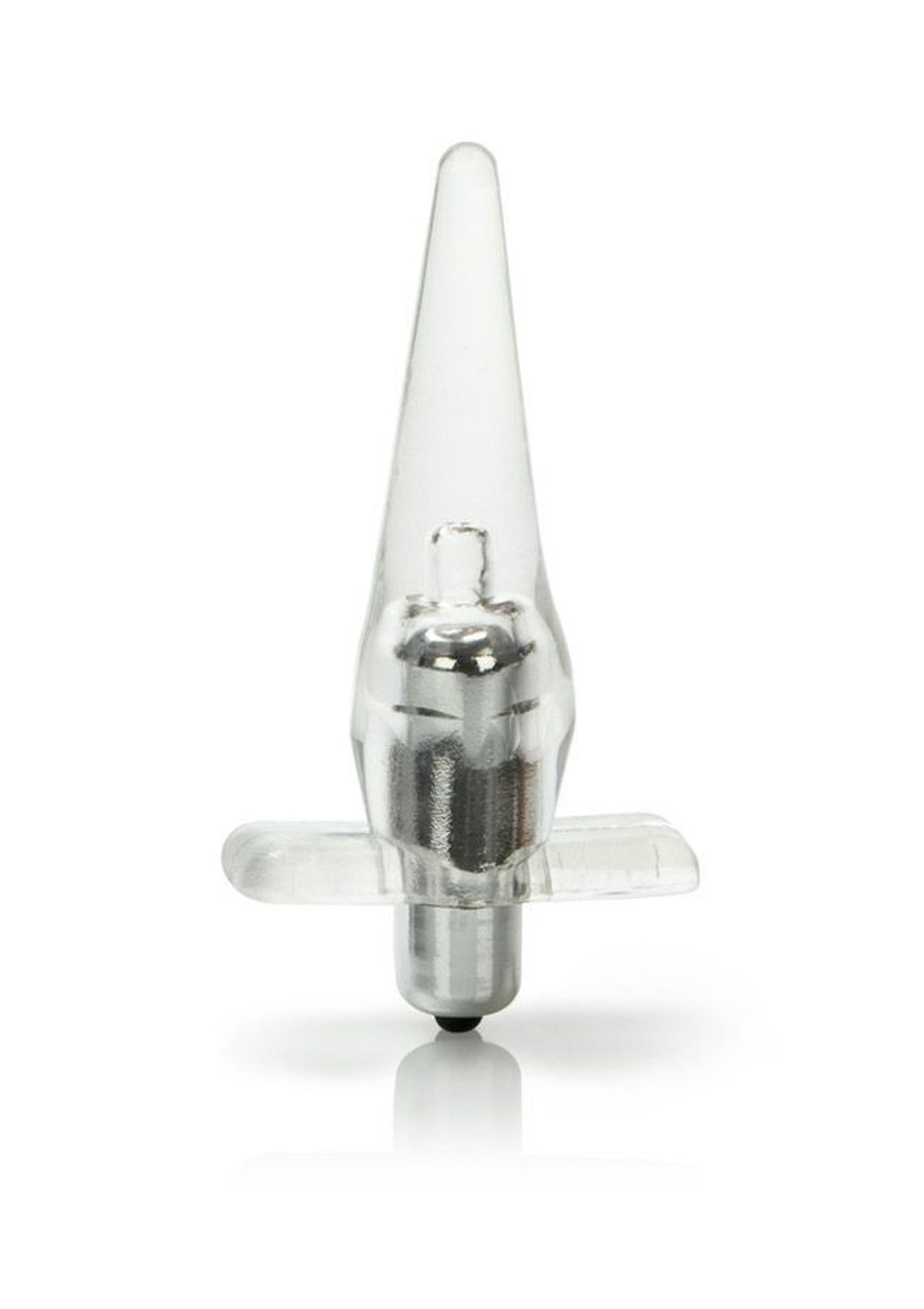 Plug anal effilé transparent pour une expérience intime unique et confortable.; Transparante, taps toelopende anale plug voor een unieke en comfortabele intieme ervaring.; Clear tapered anal plug for a unique and comfortable intimate experience.