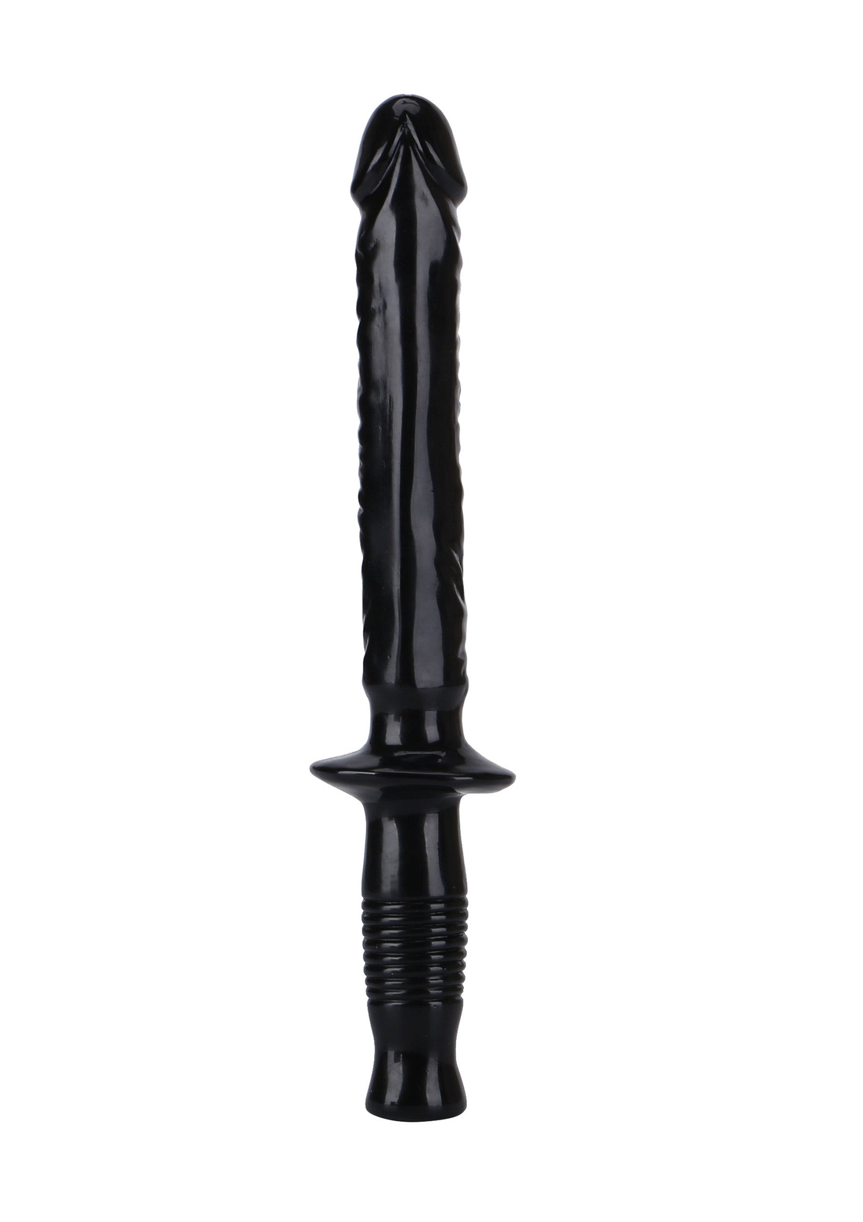Gode noir en forme d'épée pour une expérience unique et audacieuse.; Zwarte dildo in de vorm van een zwaard voor een unieke en gewaagde ervaring.; Black sword-shaped dildo for a unique and bold experience.