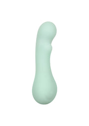 Masseur personnel vert d'eau pour le plaisir et la détente.; Watergroene stimulator voor persoonlijk plezier en ontspanning.; Teal personal massager for pleasure and relaxation.