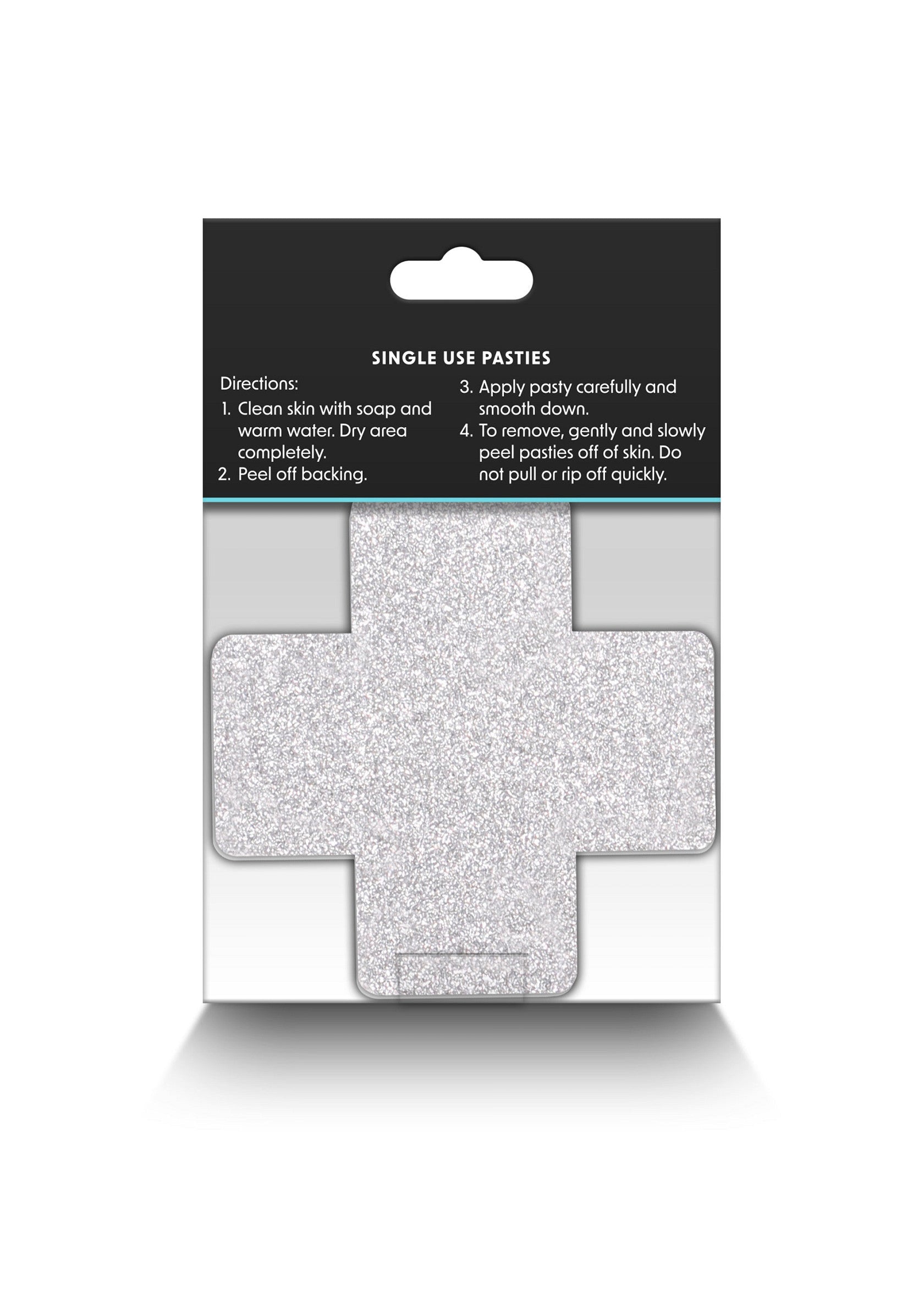 Cache-tétons à usage unique, motif croix argentée. Accessoire discret et élégant pour toutes vos tenues !; Nippelbedekkers voor eenmalig gebruik, zilveren kruis ontwerp. Discrete en elegante accessoire voor al uw outfits!; Single-use nipple covers, silver cross design. Discreet and elegant accessory for all your outfits!