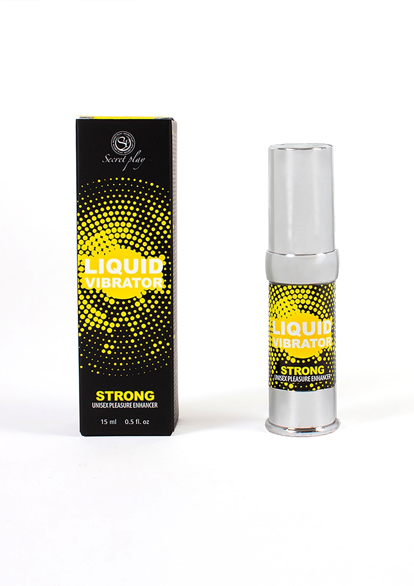 Secret Play Liquid Vibrator Strong, rehausseur de plaisir unisex, 15 ml. Découvrez des sensations intenses.; Secret Play Liquid Vibrator Strong, unisex genotverhoger, 15 ml. Ervaar intense sensaties.; Secret Play Liquid Vibrator Strong, unisex pleasure enhancer, 15 ml. Experience intense sensations.