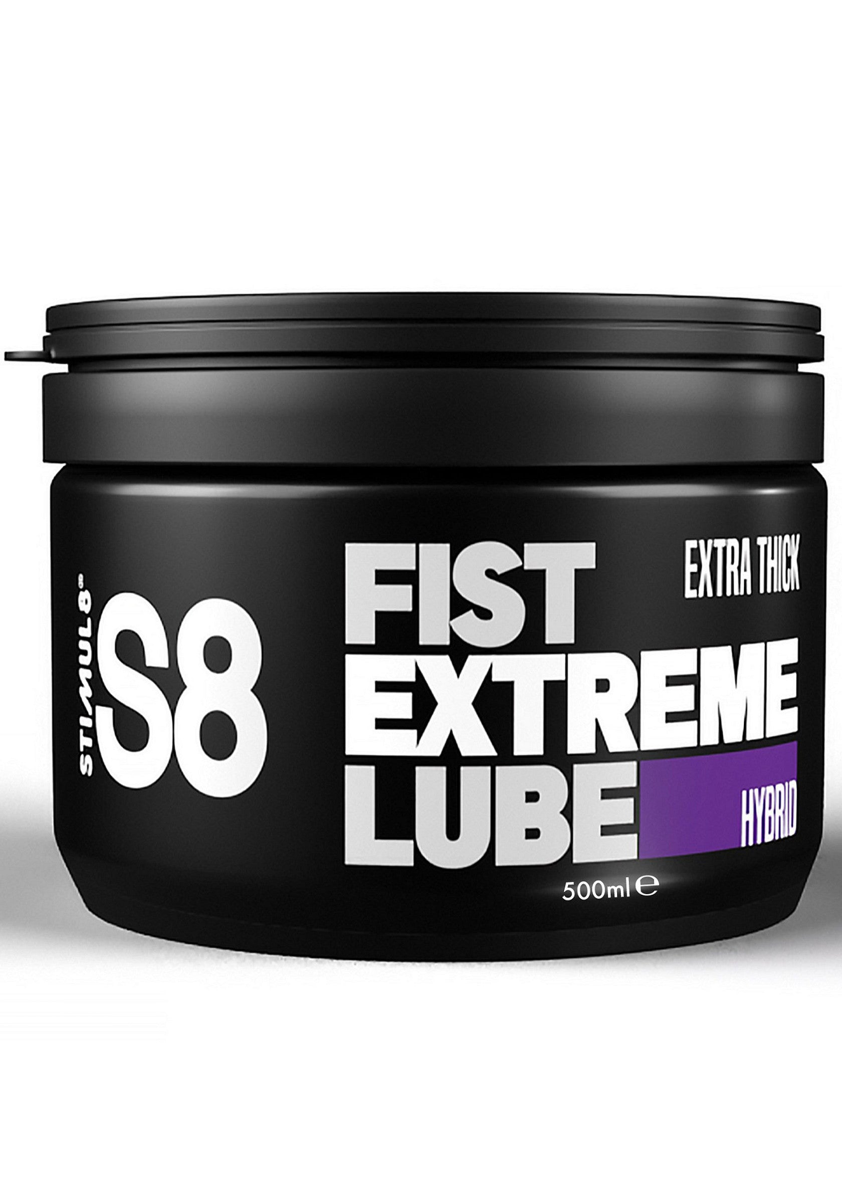 S8 Fist Extreme Lube Hybrid extra épais, 500ml. Lubrifiant pour des sensations intenses et durables. Idéal pour le fist-fucking.; S8 Fist Extreme Lube Hybrid, extra dik, 500ml. Glijmiddel voor intense, langdurige sensaties. Ideaal voor fist-fucking.; S8 Fist Extreme Lube Hybrid extra thick, 500ml. Lube for intense, long-lasting sensations. Ideal for fist-fucking.