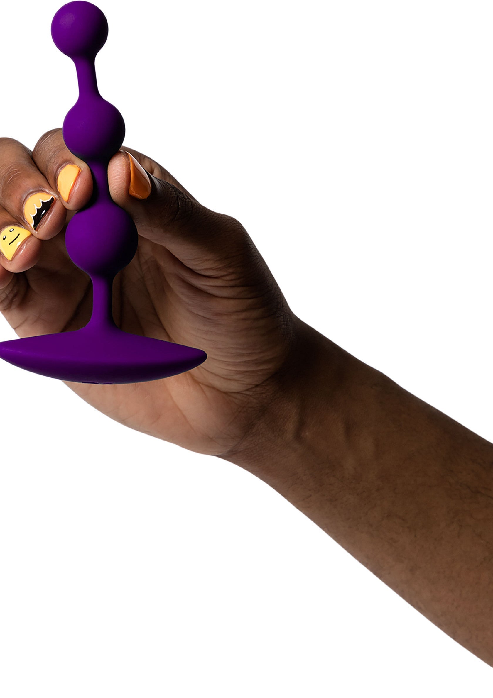 Plug anal violet avec billes, pour des sensations intenses et un plaisir assuré.; Paarse anale plug met kralen voor intense sensaties en gegarandeerd plezier.; Purple anal beads plug for intense sensations and guaranteed pleasure.