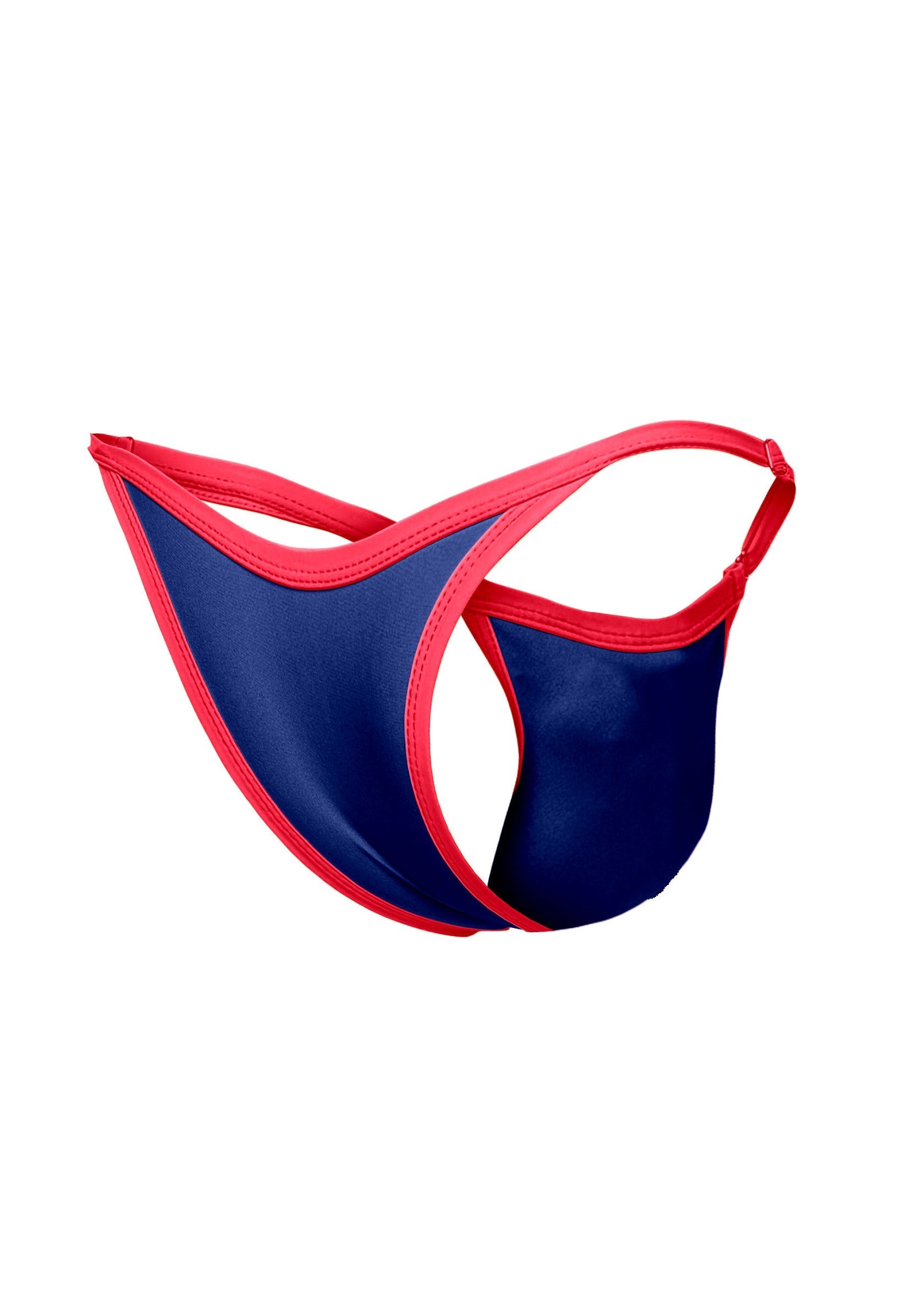 String rouge et bleue pour homme. Sexy et confortable, parfait pour l'été.; Rode en blauwe string voor heren. Sexy en comfortabel, perfect voor de zomer.; Men's red and blue thong. Sexy and comfortable, perfect for the summer.