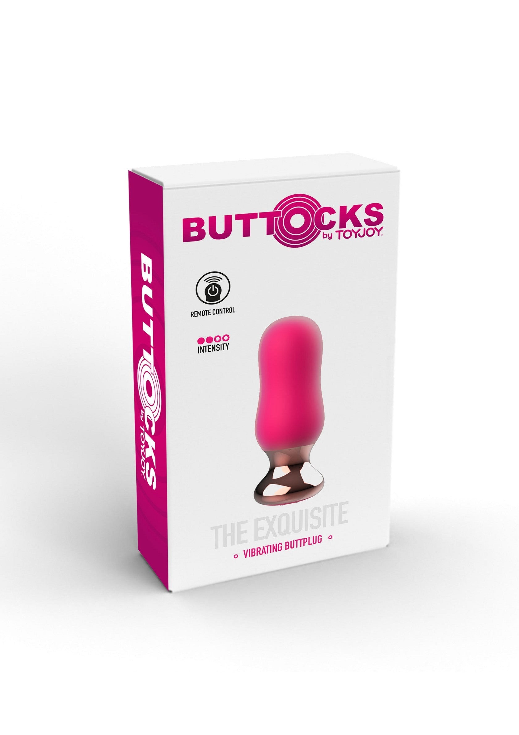 Buttocks The Exquisite, un plug anal vibrant de Toyjoy pour des sensations intenses et raffinées.; Buttocks The Exquisite, een vibrerende buttplug van Toyjoy voor intense en verfijnde sensaties.; Buttocks The Exquisite, a vibrating butt plug by Toyjoy for intense and refined sensations.