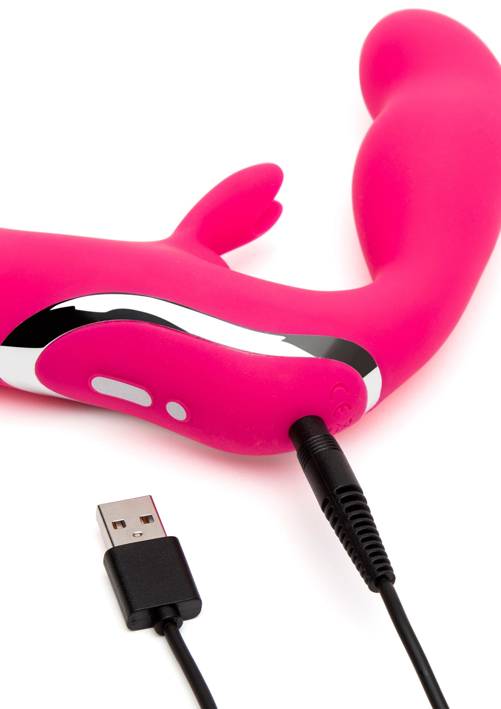 Vibromasseur rose rechargeable pour une expérience intense et personnalisée.; Oplaadbare roze vibrator voor een intense en persoonlijke ervaring.; Rechargeable pink vibrator for an intense and personalized experience.