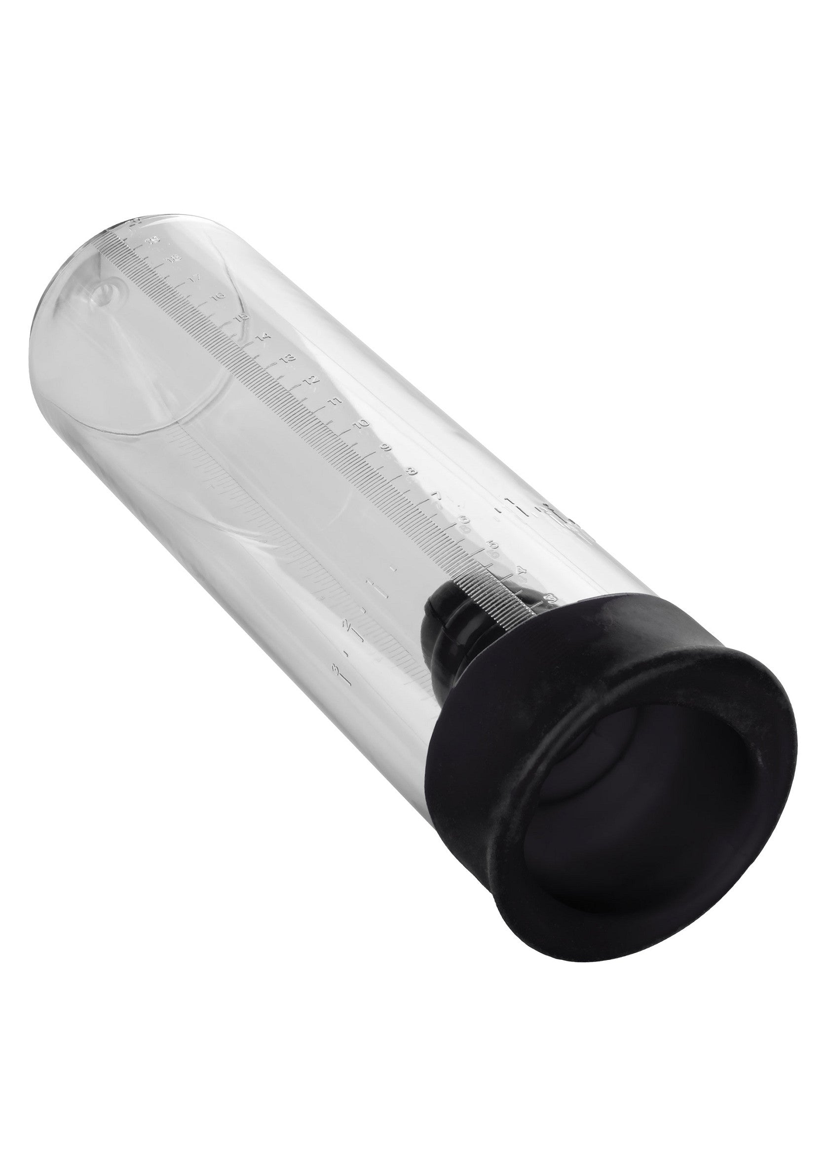 Tube à essai transparent avec bouchon noir pour expériences scientifiques et mesures précises.; Transparante reageerbuis met zwarte dop voor wetenschappelijke experimenten en nauwkeurige metingen.; Clear test tube with a black stopper for scientific experiments and accurate measurements.