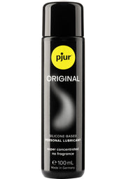 Lubrifiant personnel à base de silicone Pjur Original, 100ml. Super concentré et sans parfum. Fabriqué en Allemagne.; Pjur Original siliconen glijmiddel, 100ml. Super geconcentreerd en parfumvrij. Gemaakt in Duitsland.; Pjur Original silicone-based personal lubricant, 100ml. Super concentrated and fragrance-free. Made in Germany.
