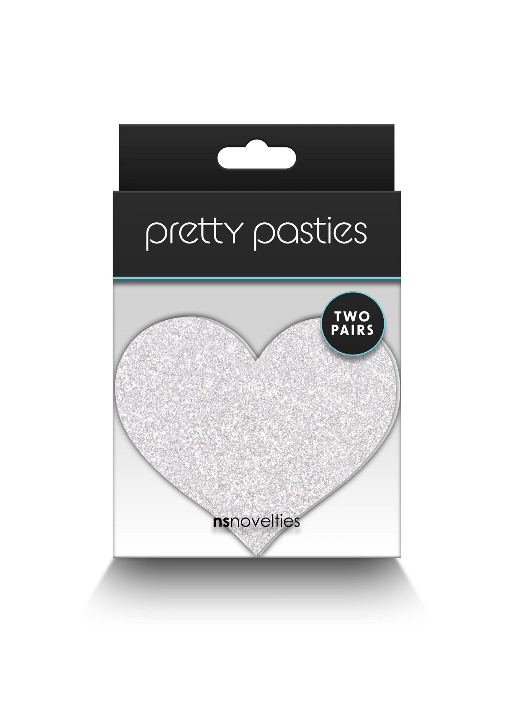 NS Novelties Pasties Glitter Hearts 2 Pair