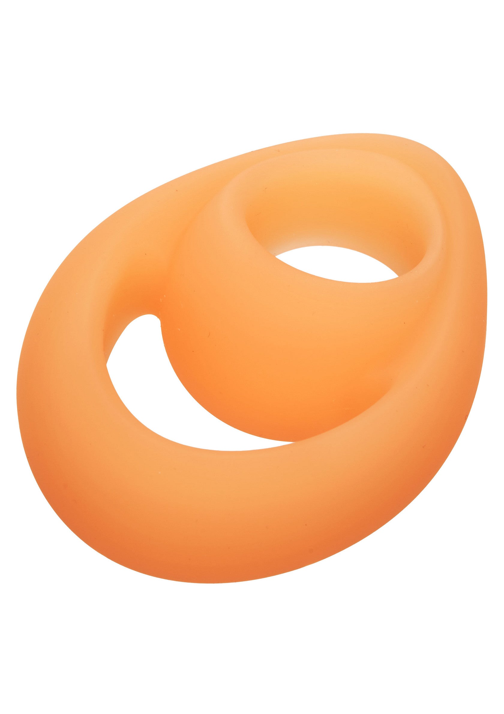 Anneau vibrant orange pour couple, pour des sensations plus intenses et un plaisir partagé.; Oranje vibrerende ring voor koppels, voor intensere sensaties en gedeeld plezier.; Orange vibrating couple's ring for more intense sensations and shared pleasure.