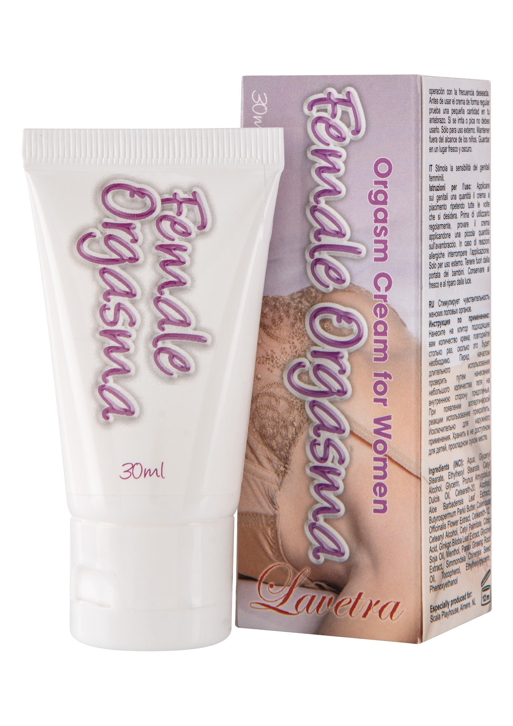 Crème orgasmique féminine Lawetra 30ml, pour améliorer le plaisir et l'intimité.; Lawetra Female Orgasm Cream 30ml, voor het verbeteren van plezier en intimiteit.; Lawetra Female Orgasm Cream 30ml, enhances pleasure & intimacy. 