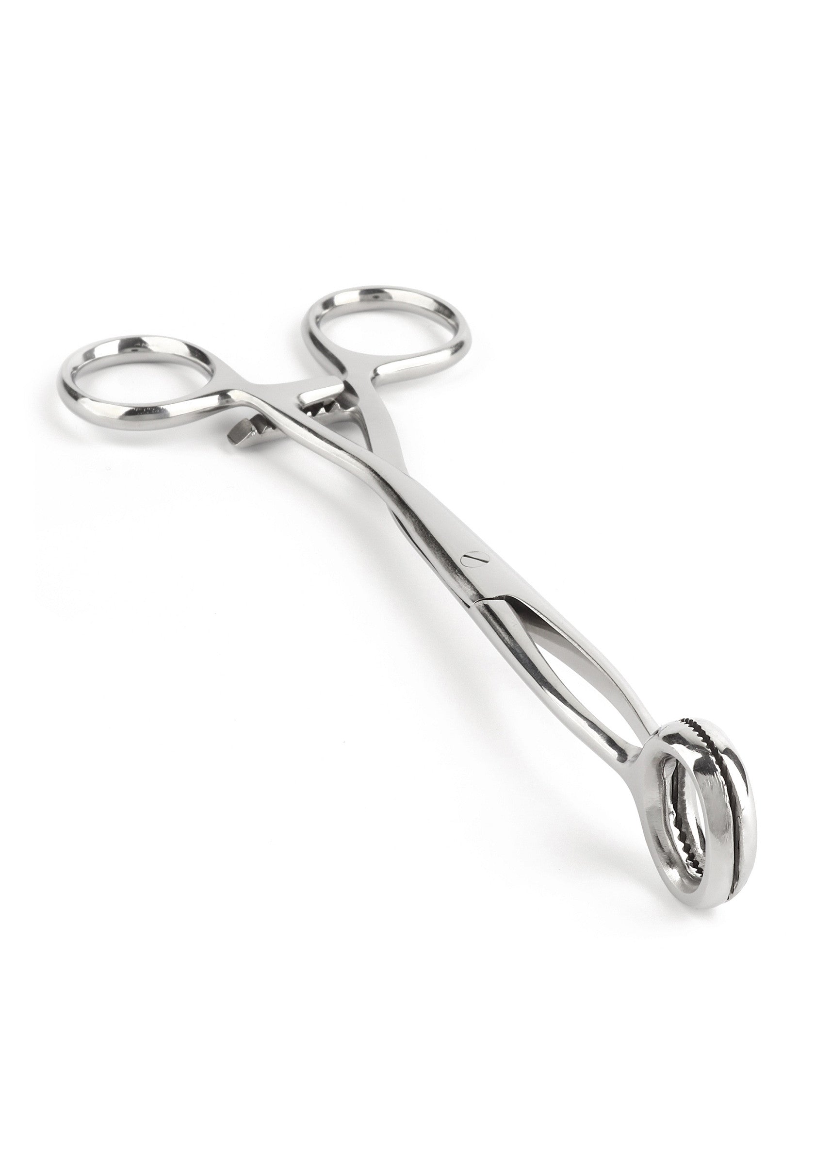 Pince médicale en acier inoxydable pour usage professionnel. Outil de précision pour soins et interventions.; Roestvrijstalen medische klem voor professioneel gebruik. Precisie-instrument voor zorg en ingrepen.; Stainless steel medical clamp for professional use. Precision instrument for care and interventions.
