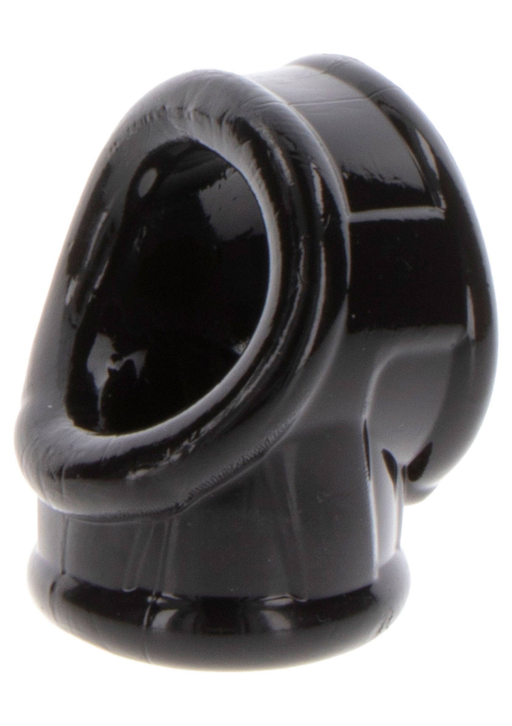 Cage de chasteté noire en silicone. Sûr et confortable.; Zwarte siliconen kuisheidskooi. Veilig en comfortabel.; Black silicone chastity cage. Secure and comfortable.