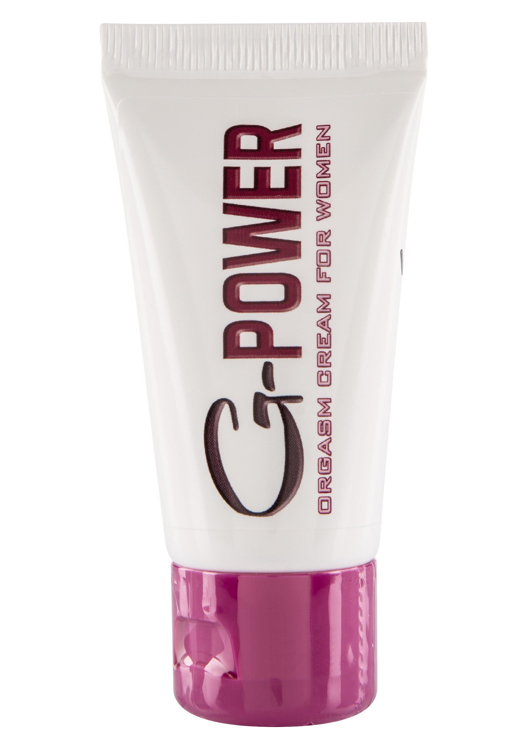 G-Power Crème Orgasmique pour Femmes. Stimule le plaisir féminin pour des sensations intenses et des orgasmes plus forts.; G-Power Orgasme Crème voor Vrouwen. Stimuleert het vrouwelijk genot voor intense sensaties en sterkere orgasmes.; G-Power Orgasm Cream for Women. Enhances female pleasure for intense sensations and stronger orgasms.
