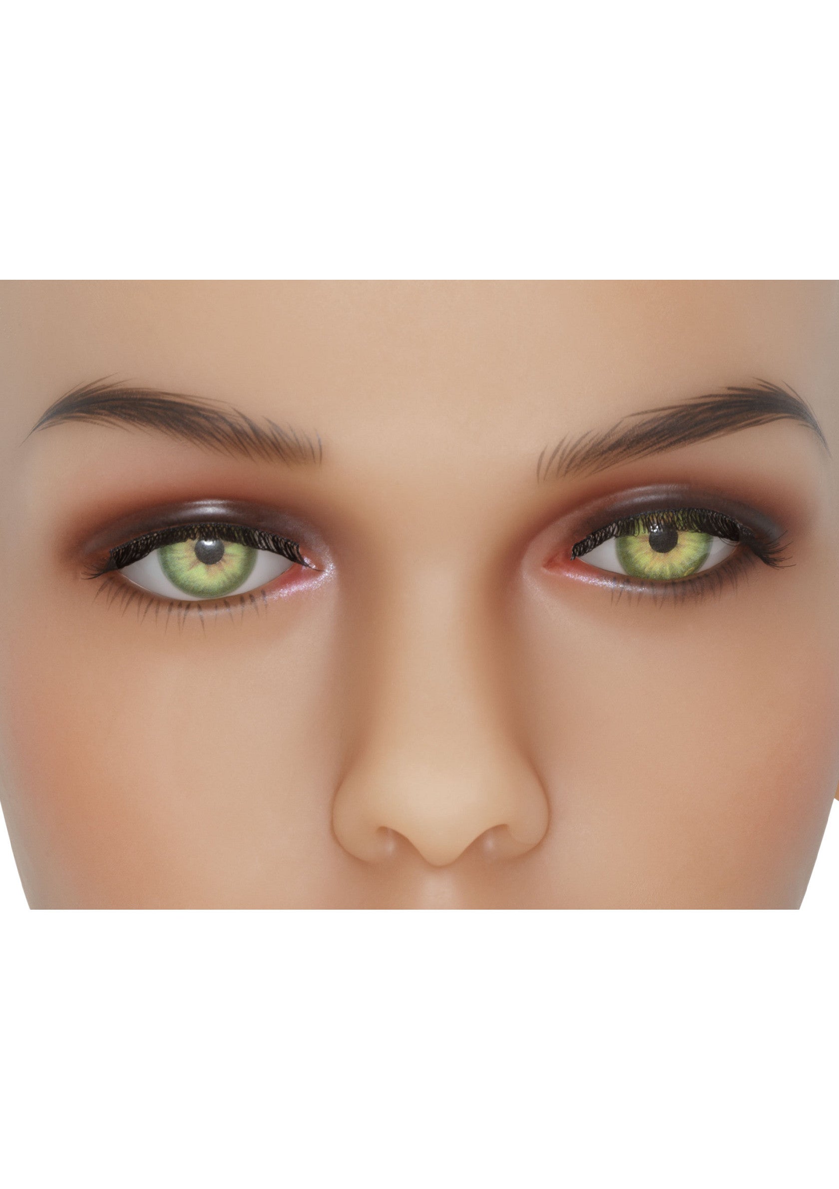 Yeux verts perçants, idéaux pour un look mystérieux. Lentilles de contact colorées de haute qualité pour un regard unique.; Doordringende groene ogen, ideaal voor een mysterieuze look. Hoogwaardige gekleurde contactlenzen voor een unieke uitstraling.; Piercing green eyes, ideal for a mysterious look. High-quality colored contact lenses for a unique appearance.