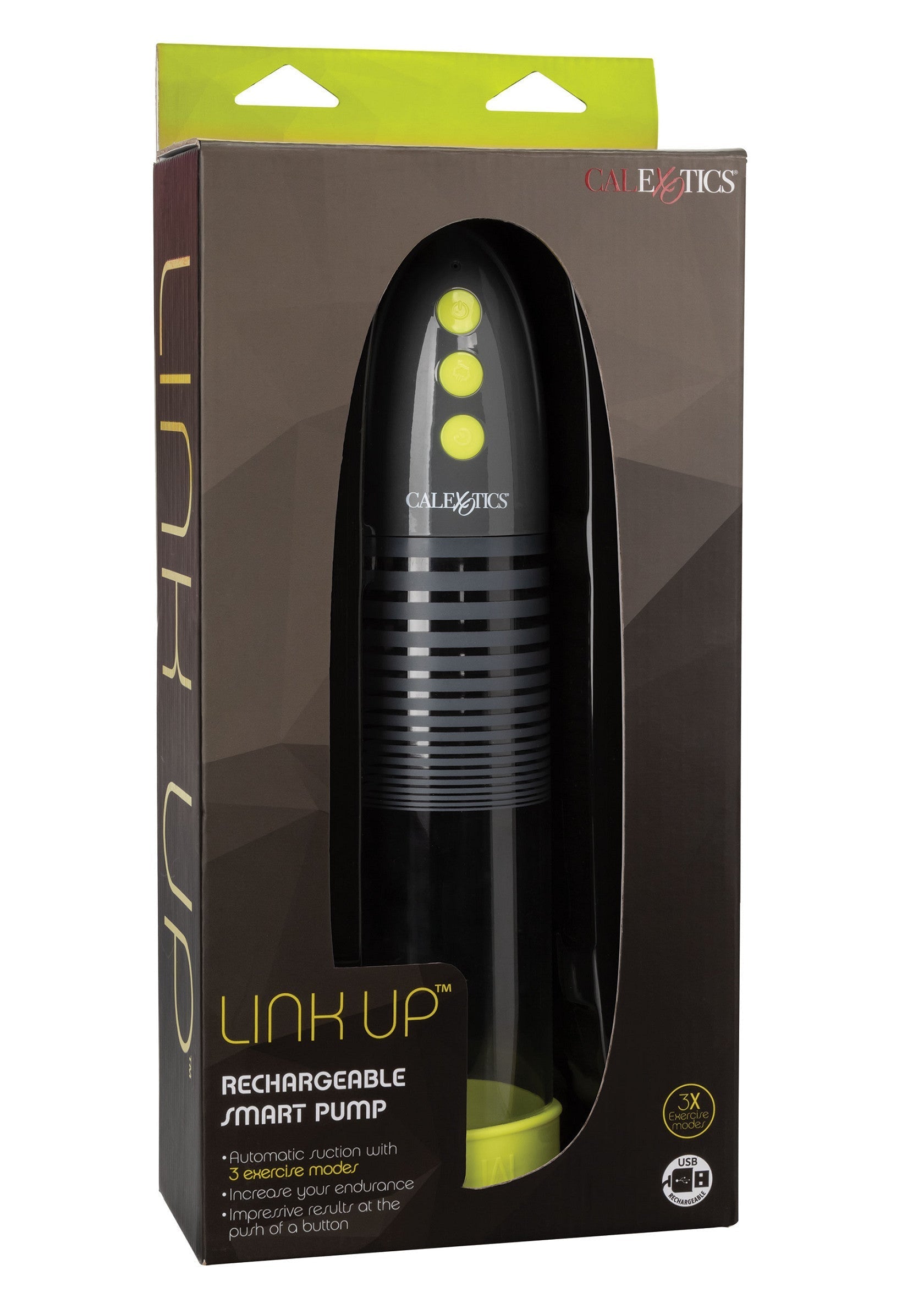 Pompe rechargeable Link Up, pour une expérience intense et personnalisée. Augmentez l'endurance avec ce smart pump.; Link Up oplaadbare pomp, voor een intense en persoonlijke ervaring. Verhoog het uithoudingsvermogen met deze smart pump.; Link Up rechargeable pump for an intense and personalized experience. Increase endurance with this smart pump.