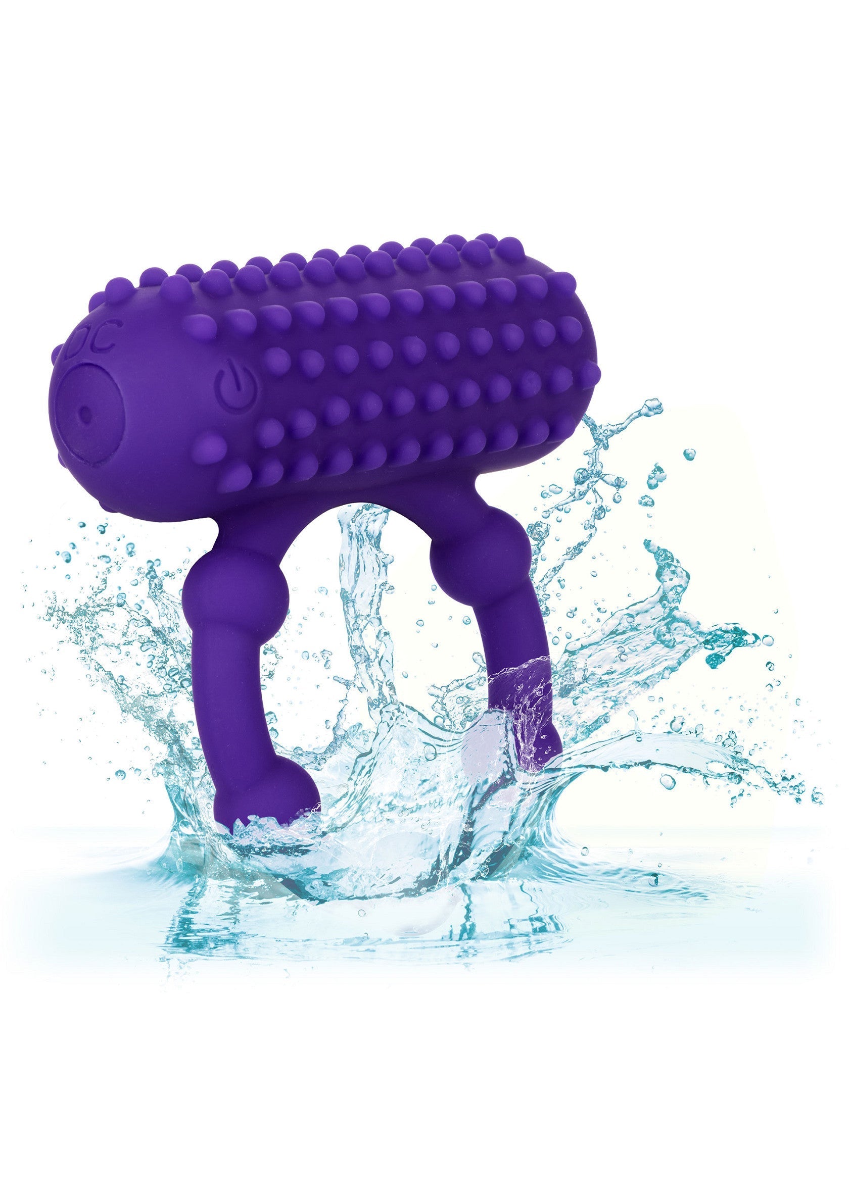 Masseur vibrant violet étanche pour le corps, idéal pour un massage relaxant.; Waterdichte paarse vibrerende stimulator voor het lichaam, perfect voor een ontspannende massage.; Waterproof purple vibrating massager for the body, perfect for a relaxing massage.
