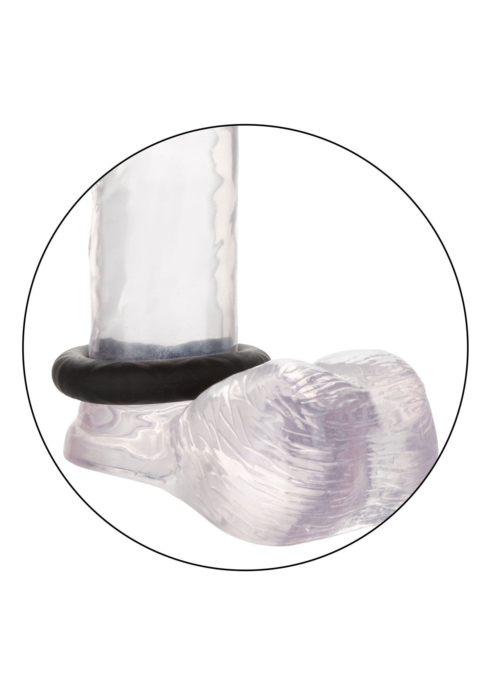 Manchon pénien transparent texturé pour plus de plaisir. Découvrez nos produits stimulants.; Transparante penis sleeve met textuur voor extra plezier. Ontdek onze stimulerende producten.; Textured transparent penis sleeve for extra pleasure. Explore our stimulating products today.