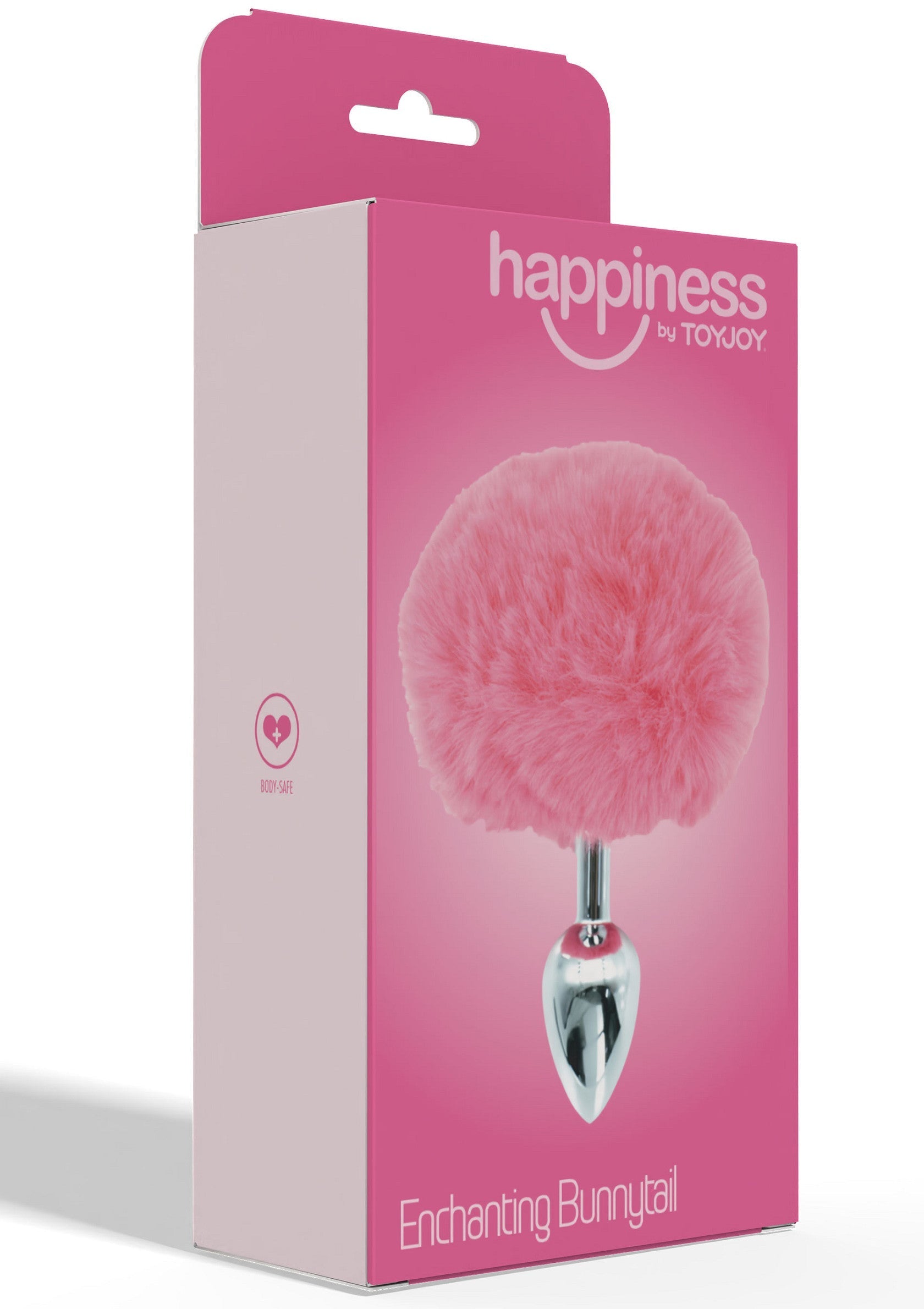 Queue de lapin rose "Happiness" de ToyJoy. Accessoire coquin pour adultes.; Roze konijnenstaart 'Happiness' van ToyJoy. Een speels accessoire voor volwassenen.; Pink 'Happiness' bunny tail by ToyJoy. A playful adult novelty item.