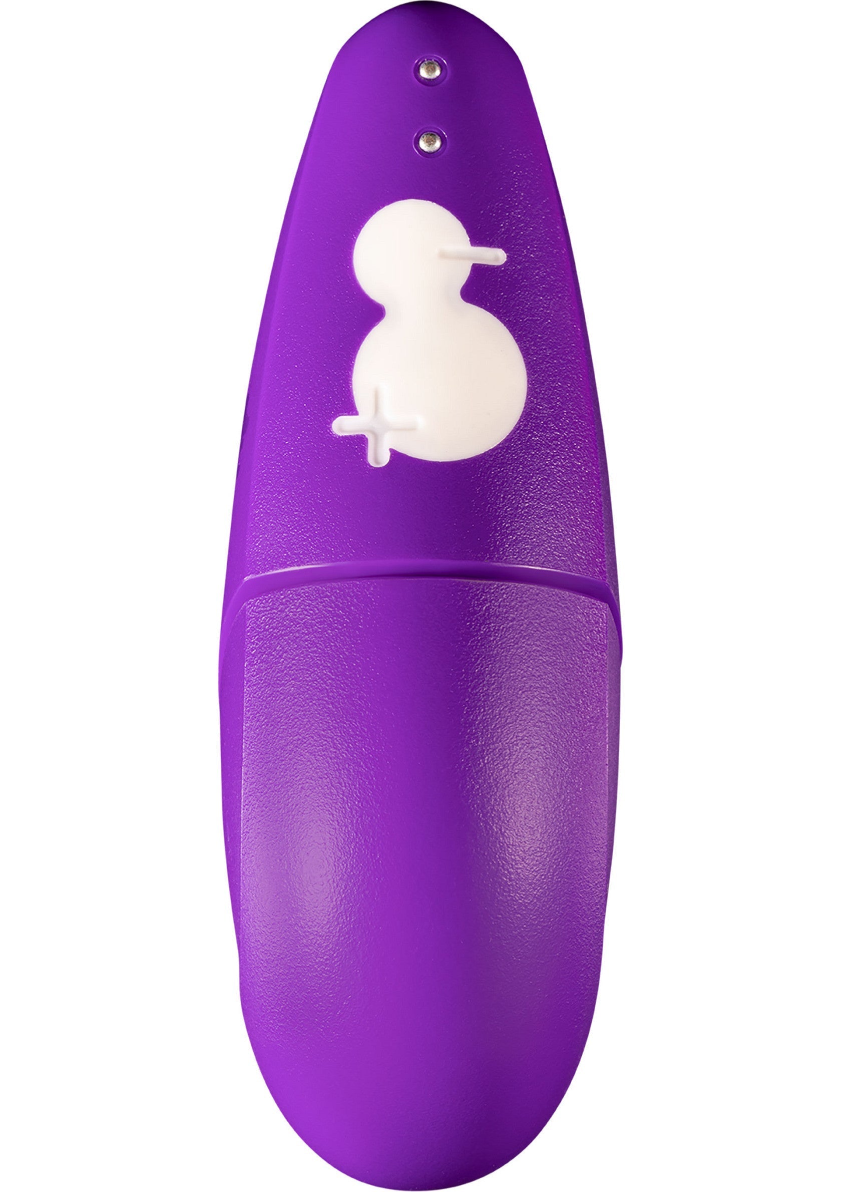 Masseur vibrant violet avec motif d'oiseau pour le plaisir personnel.; Paarse vibrerende stimulator met vogelmotief voor persoonlijk plezier.; Purple vibrating massager with bird design for personal pleasure.
