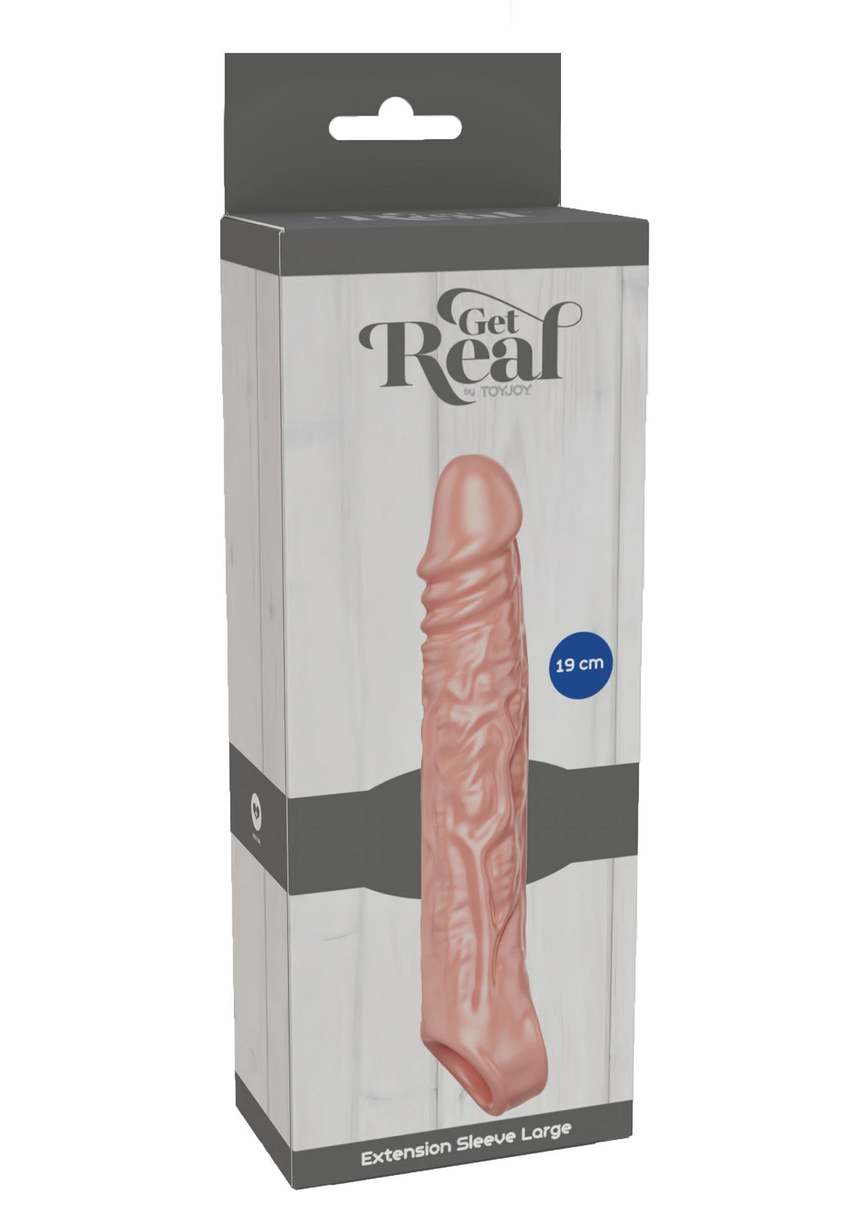 Get Real Toyz - Extension Sleeve Large 19cm. Pénis réaliste pour des sensations intenses.; Get Real Toyz - Extension Sleeve Large 19cm. Realistische penis voor intense sensaties.; Get Real Toyz - Extension Sleeve Large 19cm. Realistic penis for intense sensations.