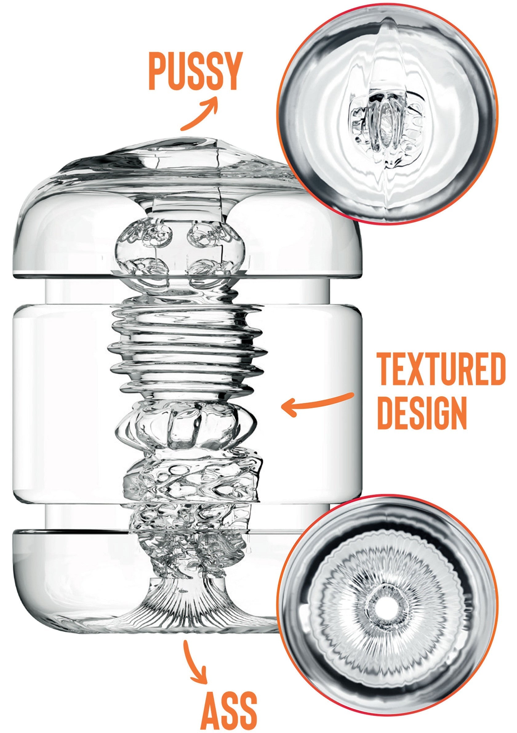 Gode avec double entrée et design texturé. Plaisir garanti! ; Speeltje met dubbele opening en getextureerd design. Gegarandeerd plezier!; Dual-entry sex toy with a textured design. Pleasure guaranteed!