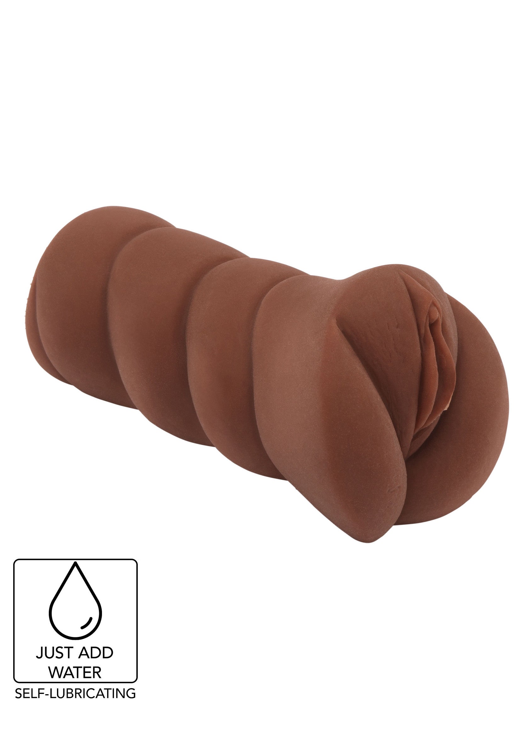 Manchon de plaisir texturé, auto-lubrifiant. Ajoutez simplement de l'eau pour une expérience sensuelle.; Getextureerde plezierige mouw, zelflubricerend. Voeg gewoon water toe voor een sensuele ervaring.; Textured pleasure sleeve, self-lubricating. Just add water for a sensual experience.