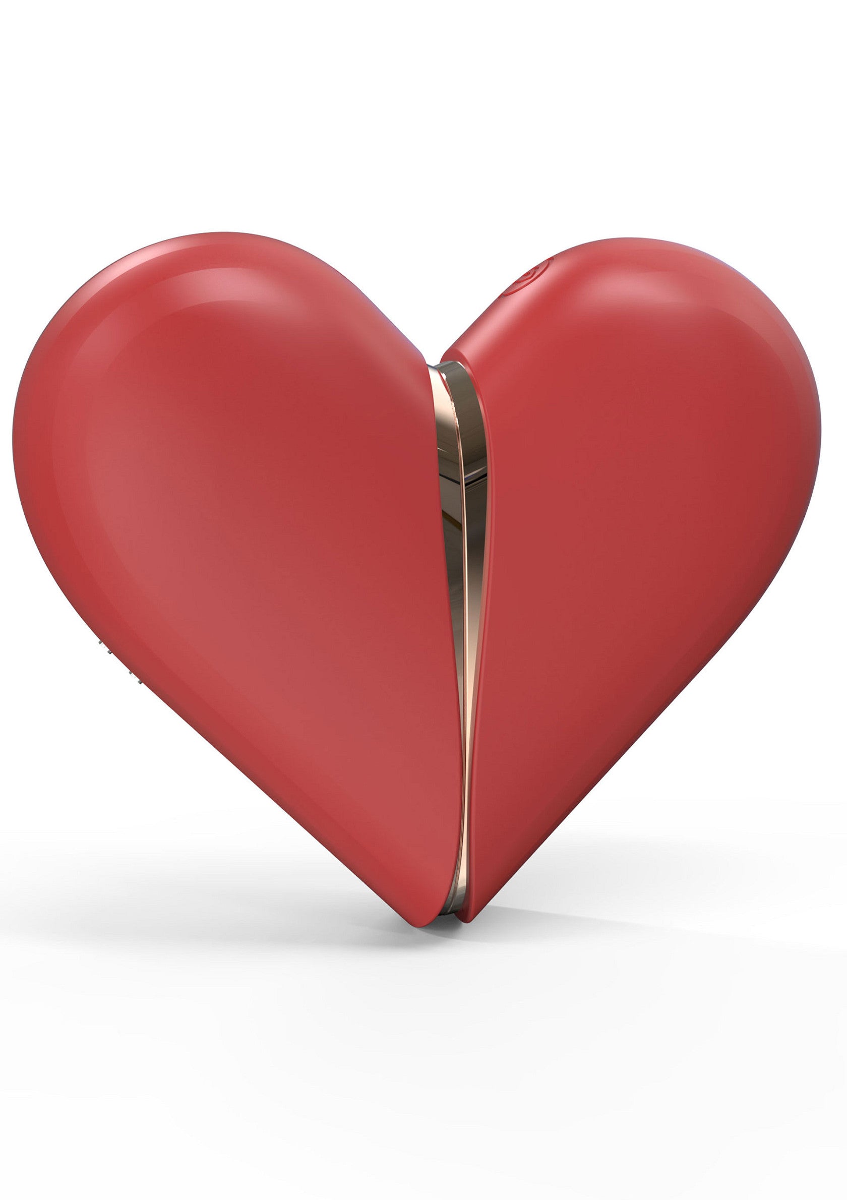 Cœur rouge brisé avec séparation dorée - idéal pour exprimer l'amour et le chagrin.; Gebroken rood hart met gouden scheiding - perfect om liefde en verdriet uit te drukken.; Broken red heart with gold separation - perfect for expressing love and sorrow.