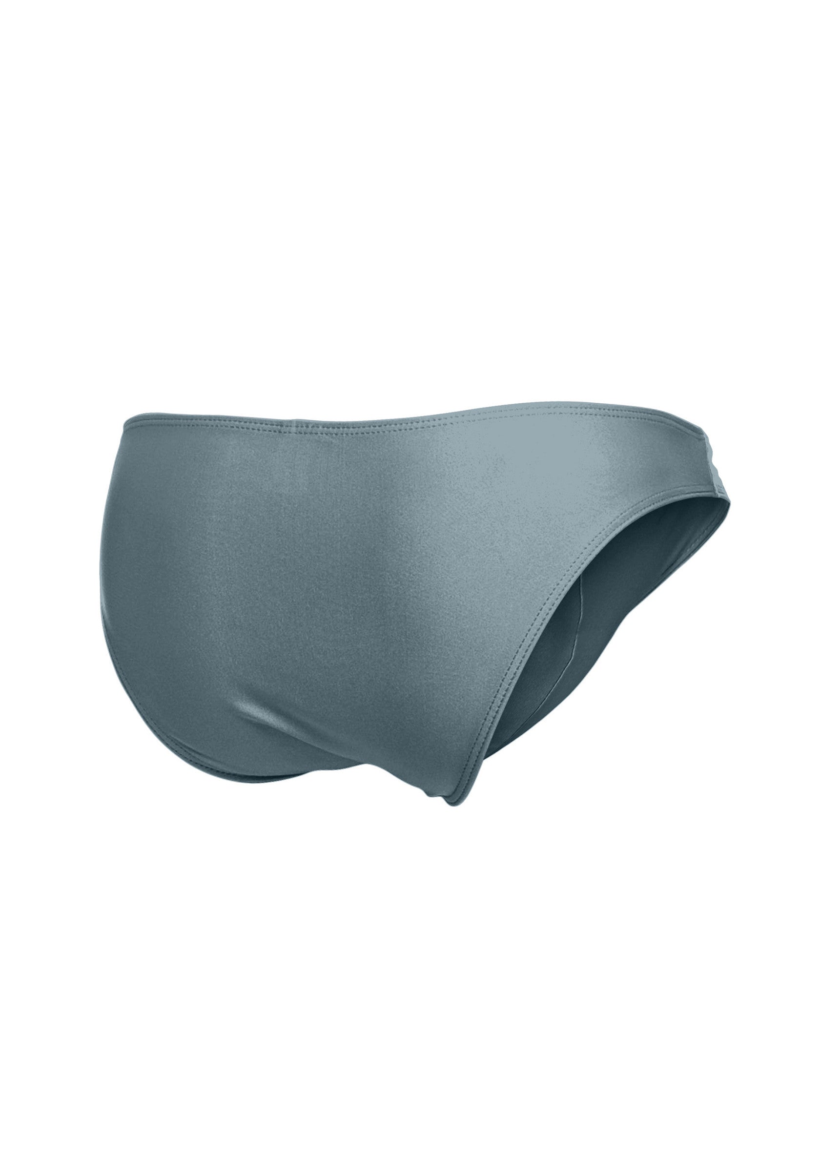 Culotte de bain bleu-gris classique, coupe confortable et élégante. Parfait pour la plage et la piscine.; Klassieke grijsblauwe zwembroek, comfortabele en elegante pasvorm. Perfect voor strand en zwembad.; Classic gray-blue swim briefs, comfortable and stylish fit. Perfect for the beach and pool.