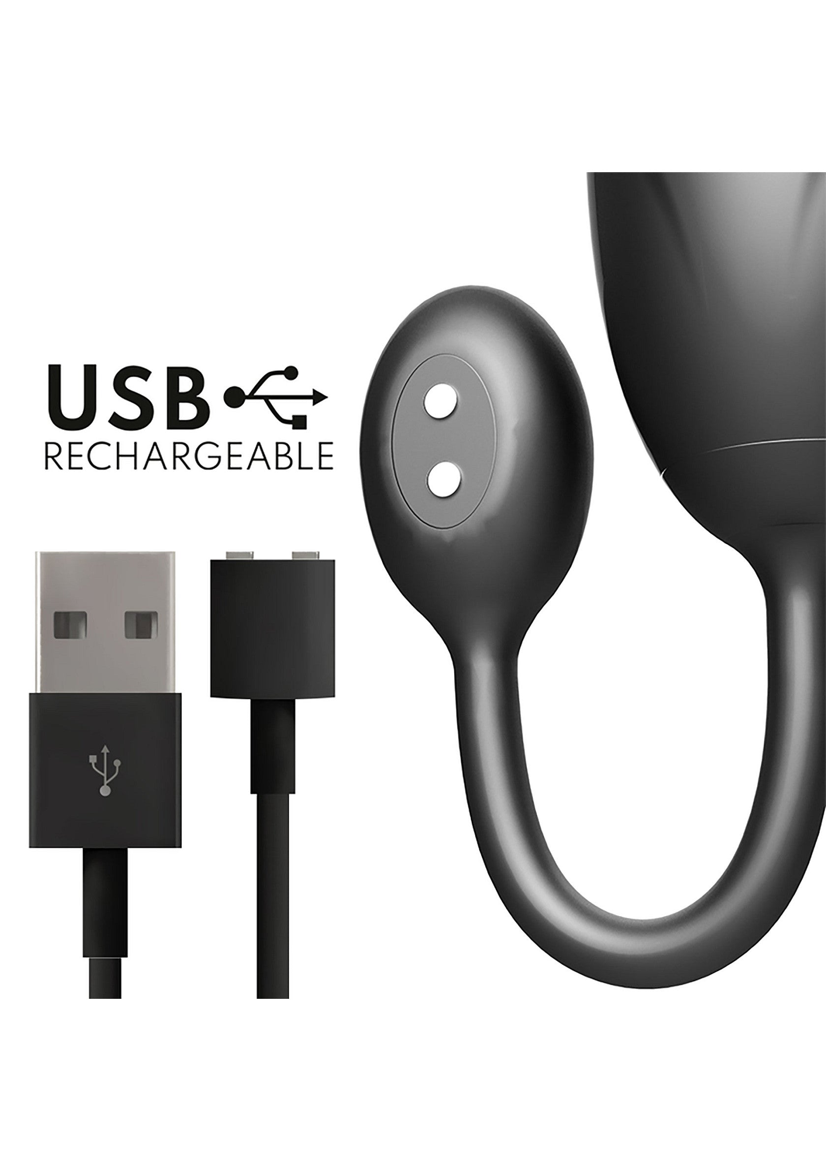 Sextoys sans fil rechargeables USB. Jouet sexuel à vibrations et accessoires de recharge.; Draadloos seksspeeltje, oplaadbaar via USB. Vibrerend seksspeeltje en oplaadaccessoires.; Wireless USB rechargeable sex toy. Vibrating sex toy and charging accessories.