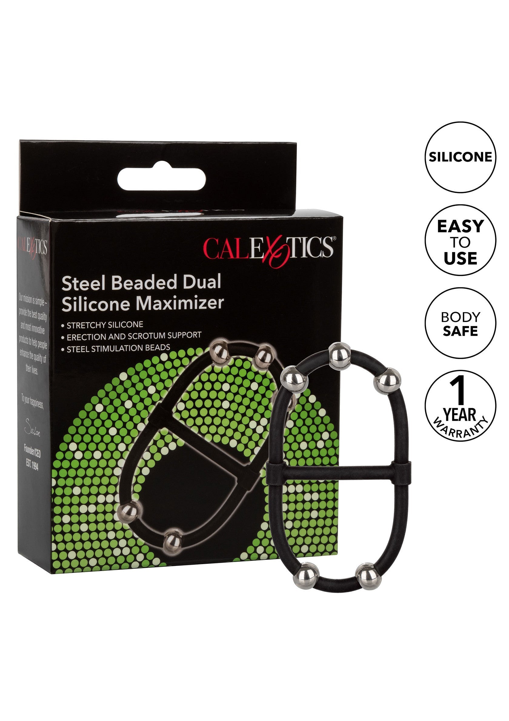 CalExotics Beaded Dual Silicone Maximizer
